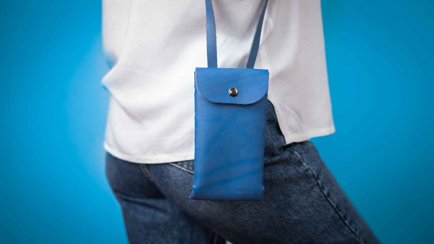 Kayigo-Toby Omuz Askılı çanta Mavi-Telefon Çantası-3-Milagron.com