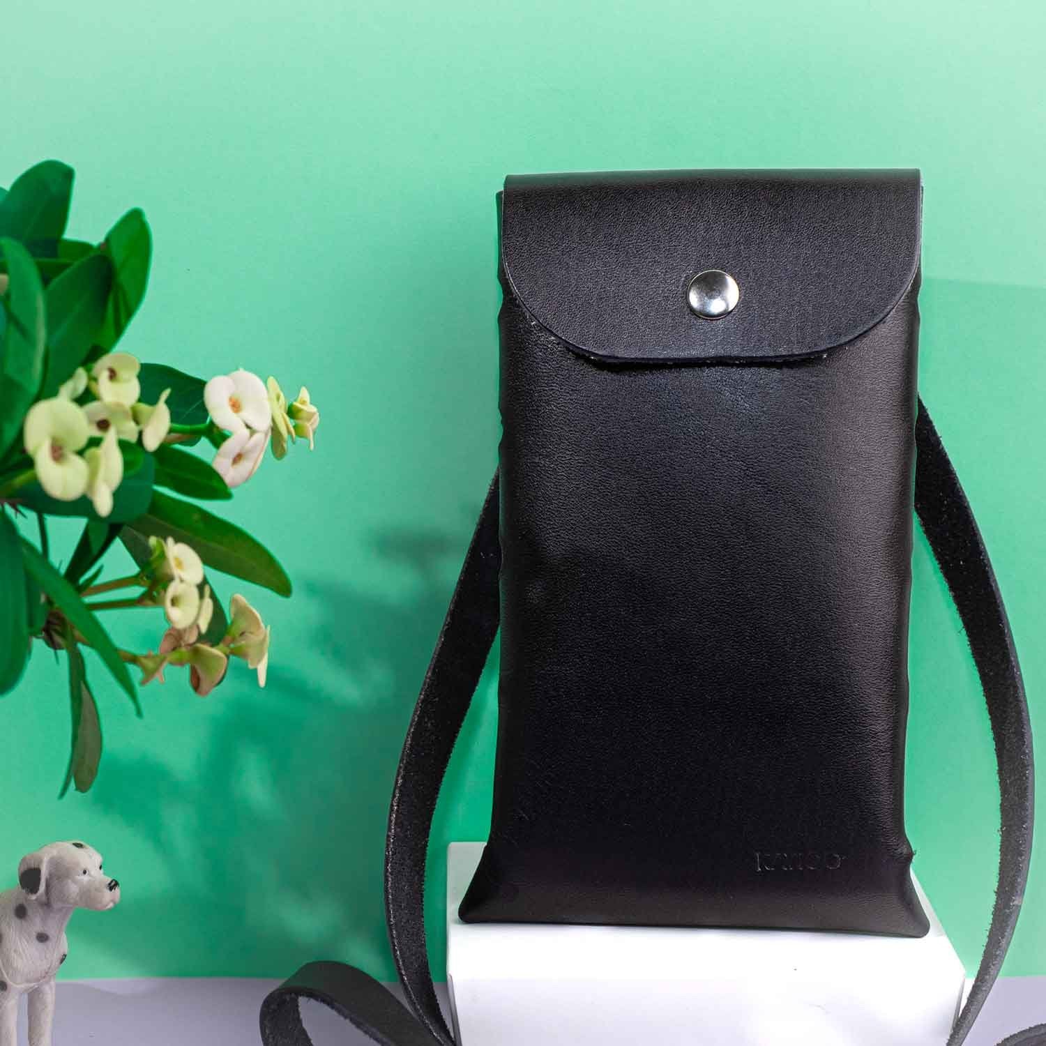 Kayigo-Toby Omuz Askılı çanta Siyah-Telefon Çantası-4-Milagron.com