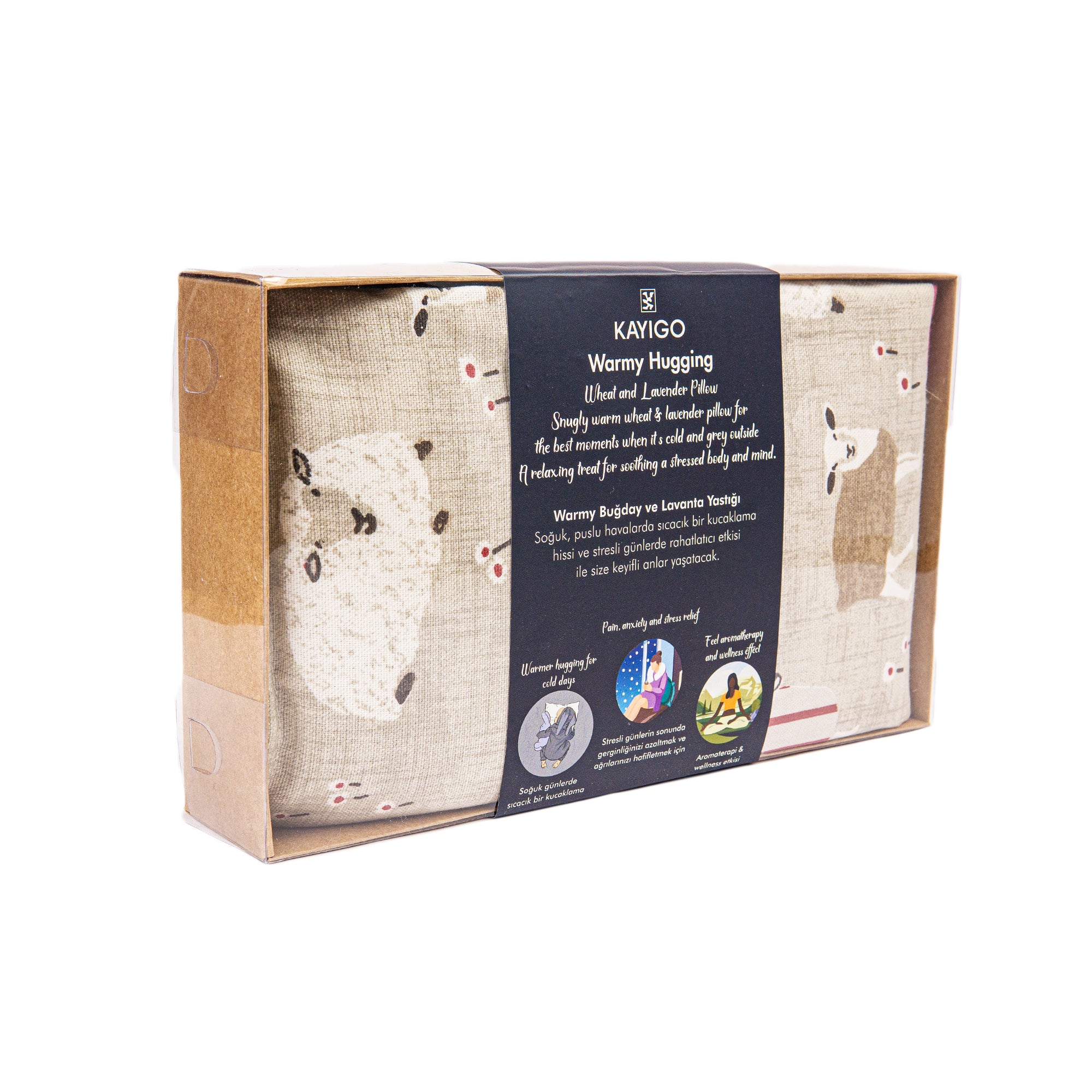 Kayigo-Warmy Ilık Sarılma Yastığı Yeni Kuzu-Boyun Yastığı-3-Milagron.com