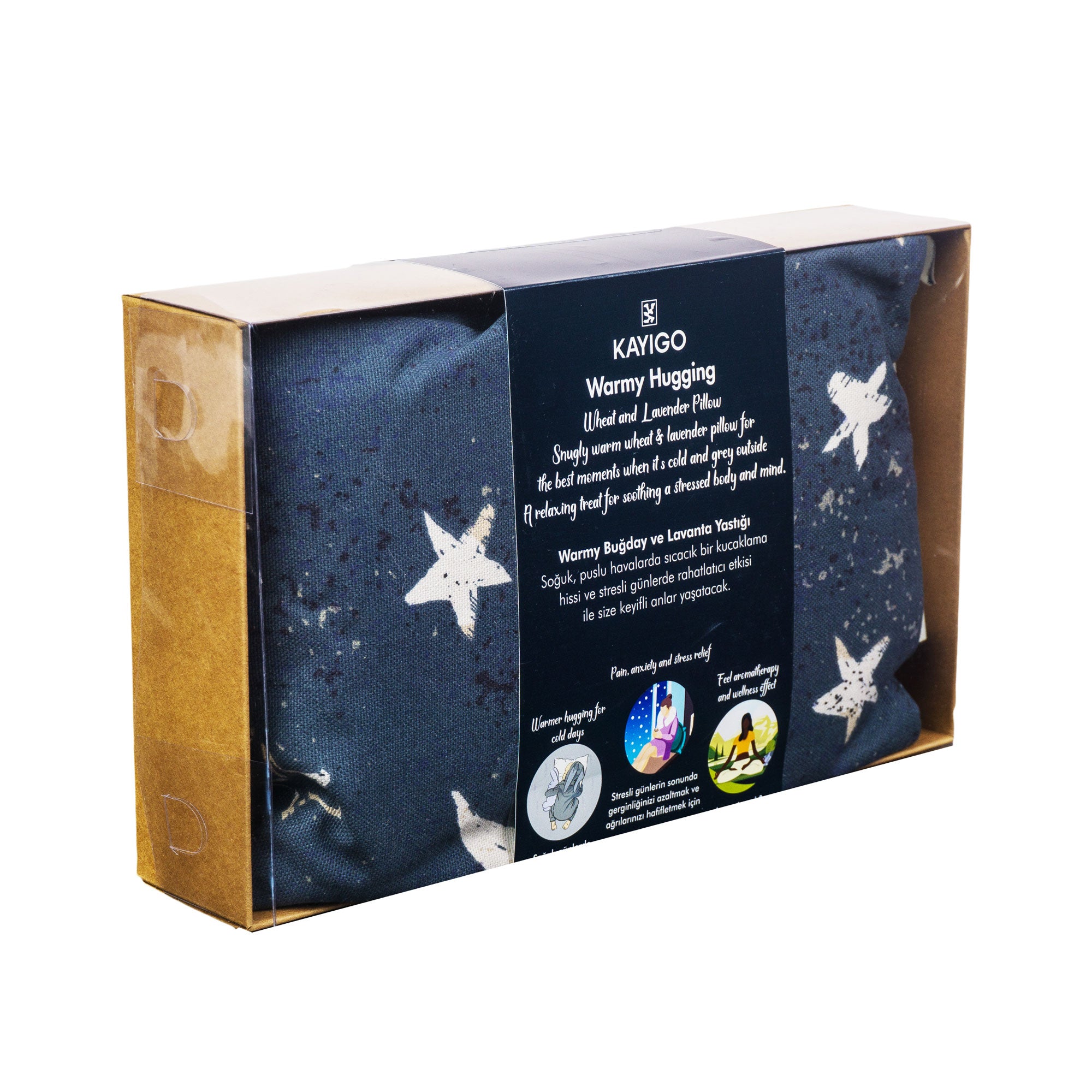 Kayigo-Warmy Lavantalı Ilık Sarılma Yastığı Gece-Boyun Yastığı-3-Milagron.com