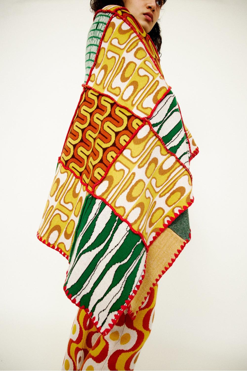 Knitly Studio-Patchy Knit Blanket-Koltuk Örtüsü-3-Milagron.com