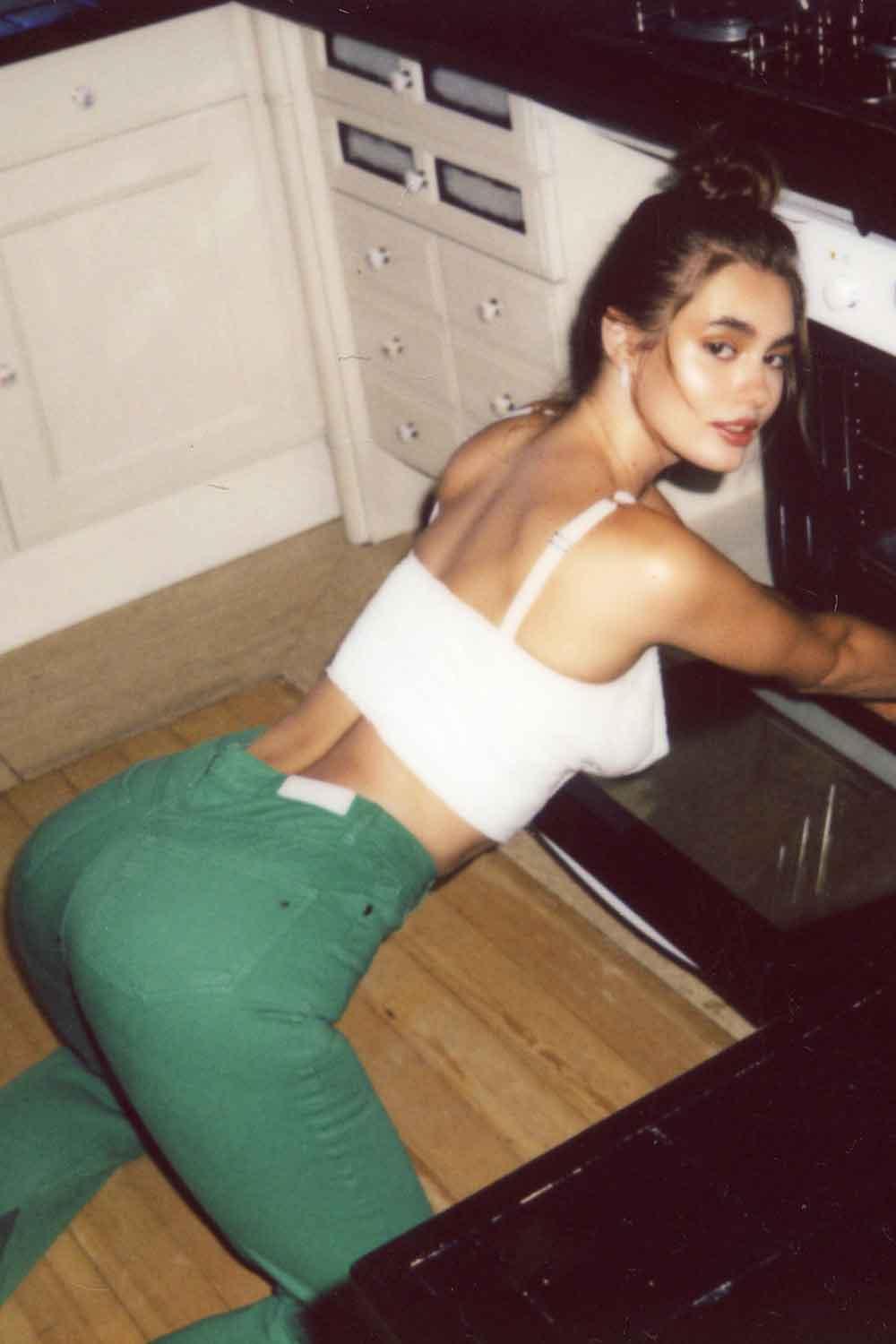 LA LOUVE-Feuilles Pantolon-Kot Pantolon-4-Milagron.com