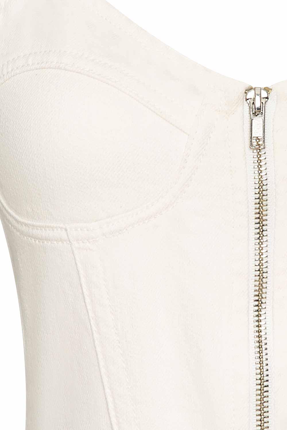 LA LOUVE-Pigeon Beyaz Büstiyer-Bluz-5-Milagron.com