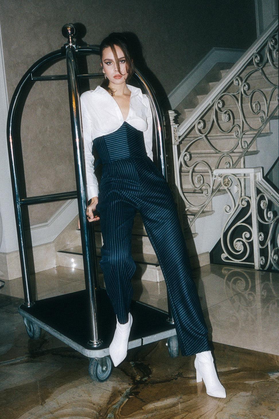 LA LOUVE-Vesta Korse-Pantolon Takım-Alt - Üst Takım-1-Milagron.com