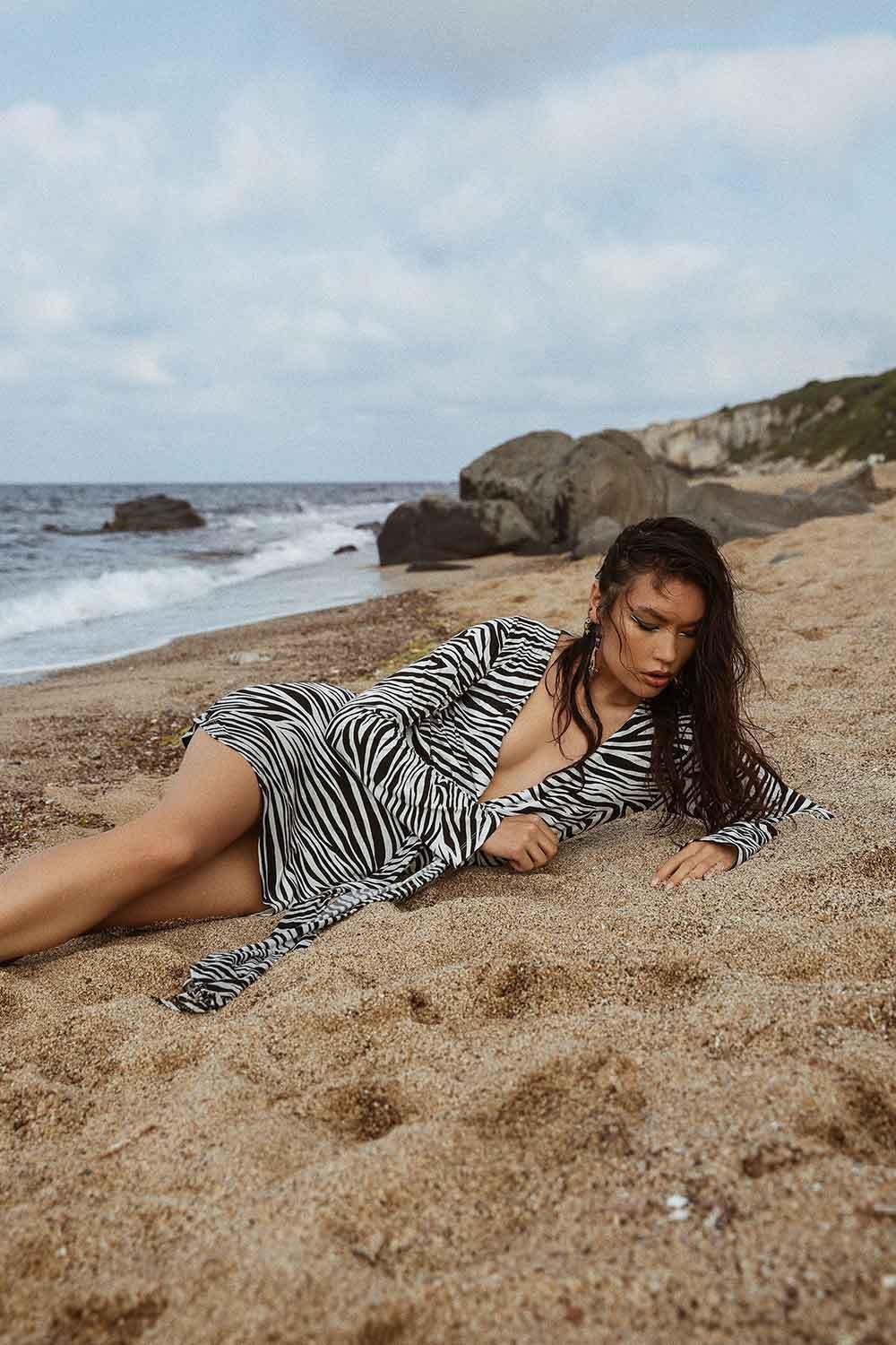 LA LOUVE-Zebra Dress-Elbise-6-Milagron.com