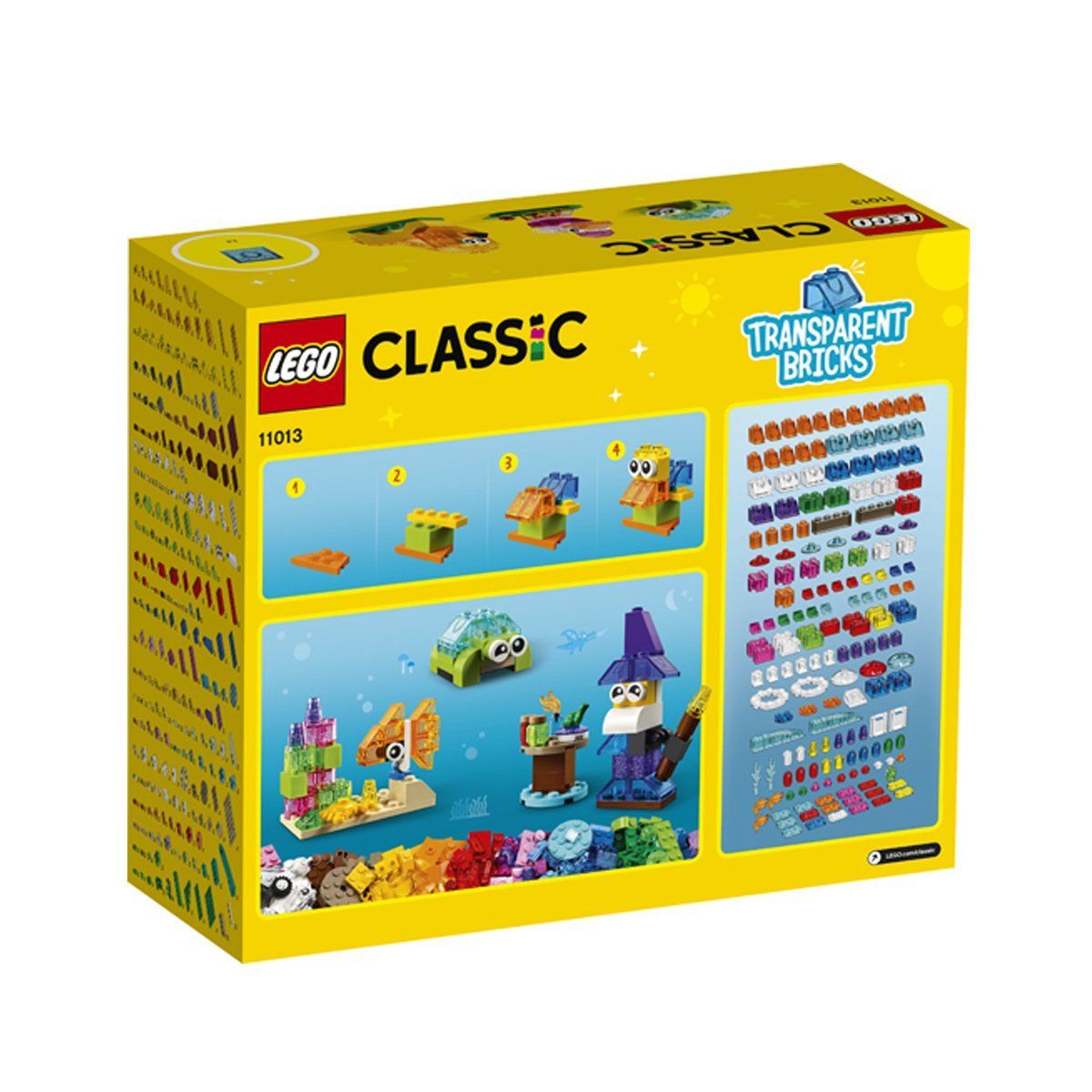Lego-Lego Classic Yaratıcı Şeffaf Yapım Parçaları 500 Parça-Lego Classic-2-Milagron.com