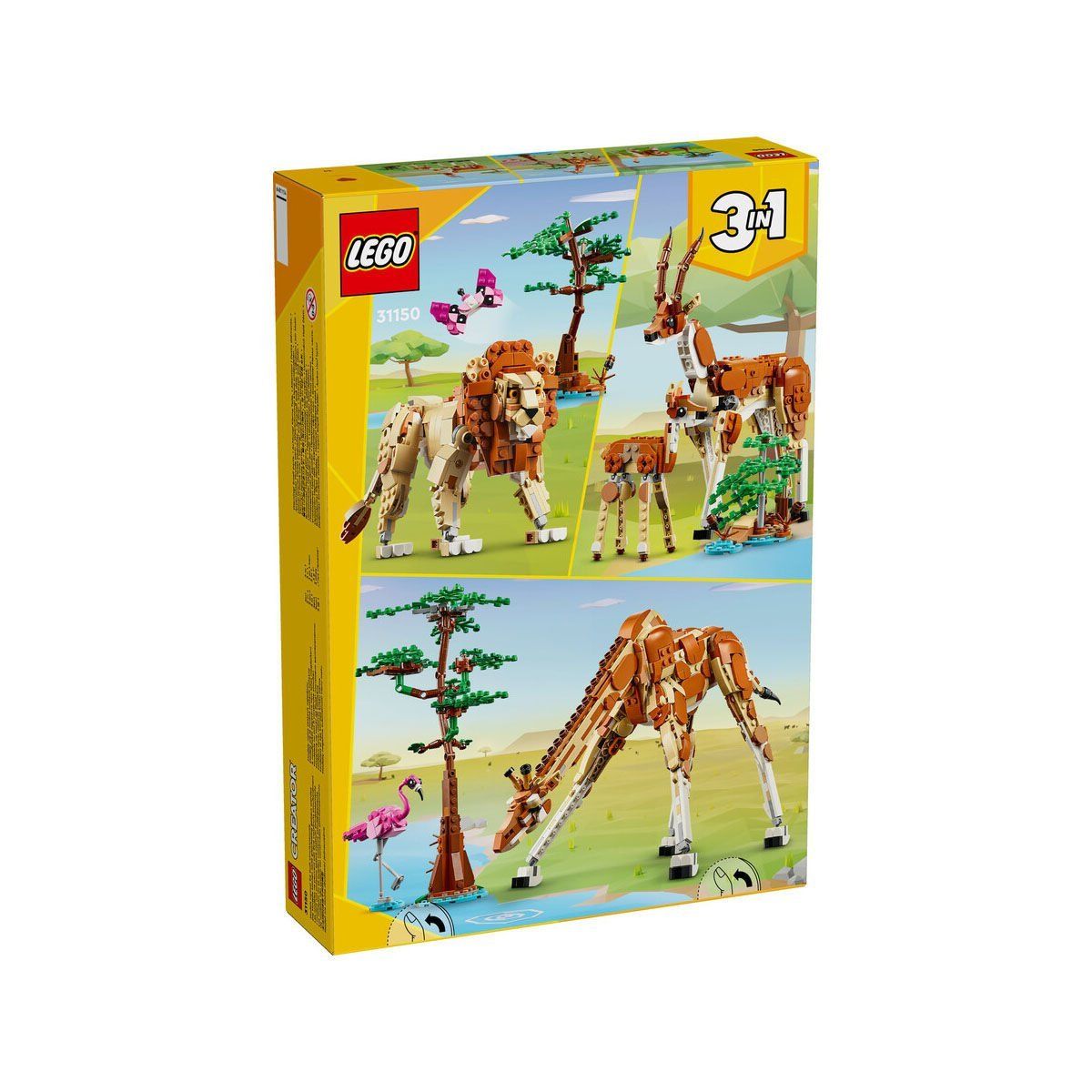 Lego-Lego Creator 3’Ü1 Arada Vahşi Safari Hayvanları 780 Parça +9 Yaş-Lego Classic-5-Milagron.com
