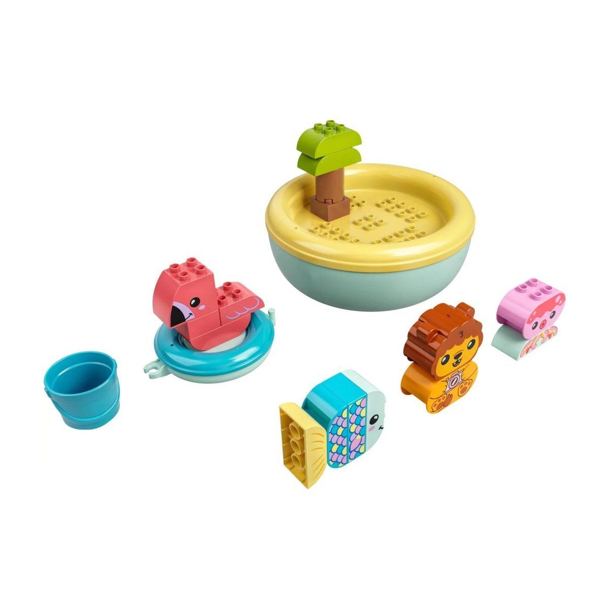 Lego-Lego Duplo Banyo Zamanı Eğlencesi Yüzen Hayvan Adası 20 Parça, +1,5 Yaş-Lego Duplo-2-Milagron.com