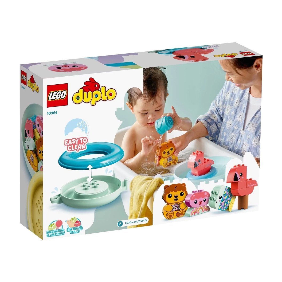 Lego-Lego Duplo Banyo Zamanı Eğlencesi Yüzen Hayvan Adası 20 Parça, +1,5 Yaş-Lego Duplo-4-Milagron.com