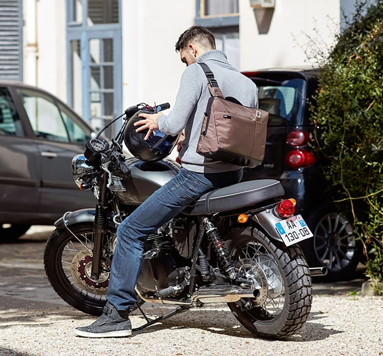 Lexon-Apollo Bisiklet çantası Gri-Laptop & Evrak Çantası-4-Milagron.com