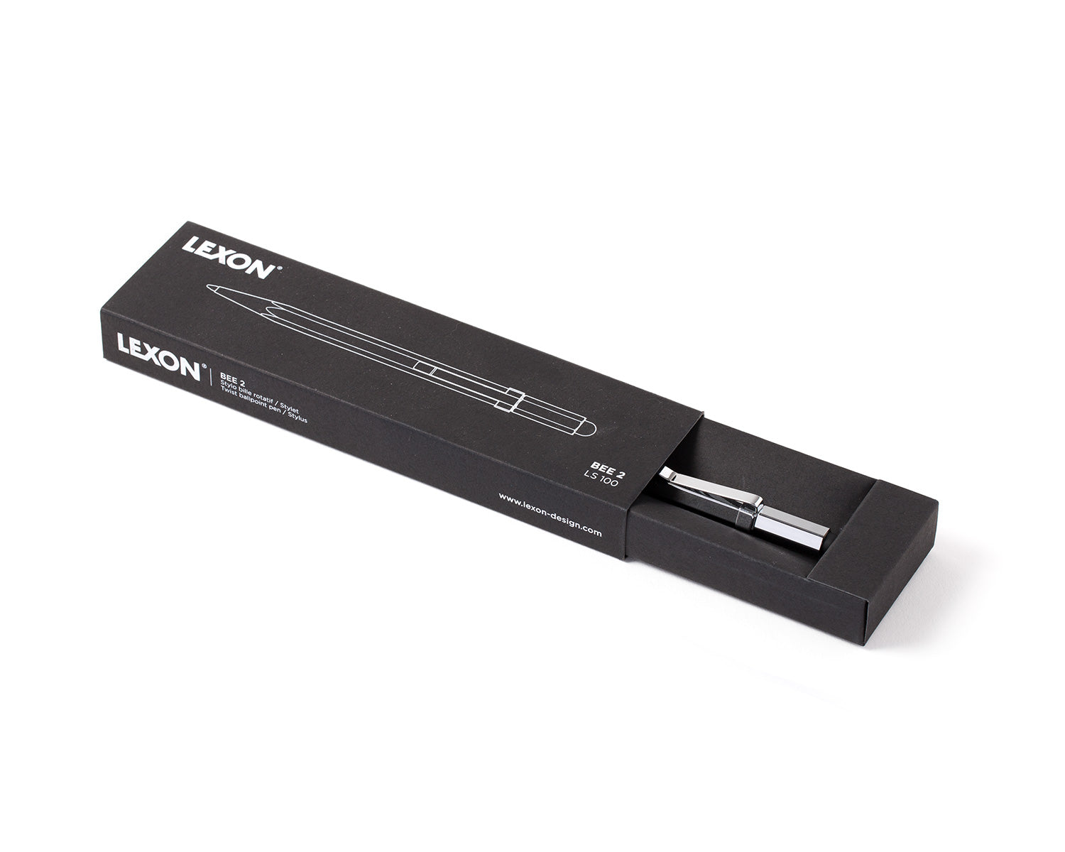 Lexon-Bee 2 Kalem Parlak Krom-Kalem-2-Milagron.com