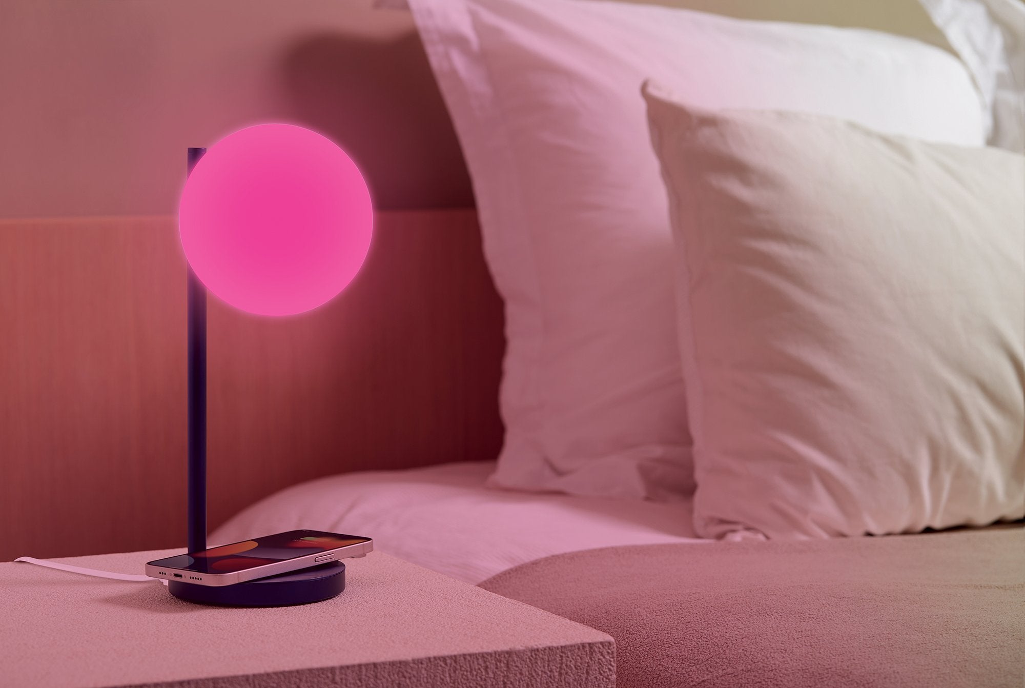 Lexon-Bubble Aydınlatma & şarj Cihazı Lacivert-Masa Lambası-10-Milagron.com