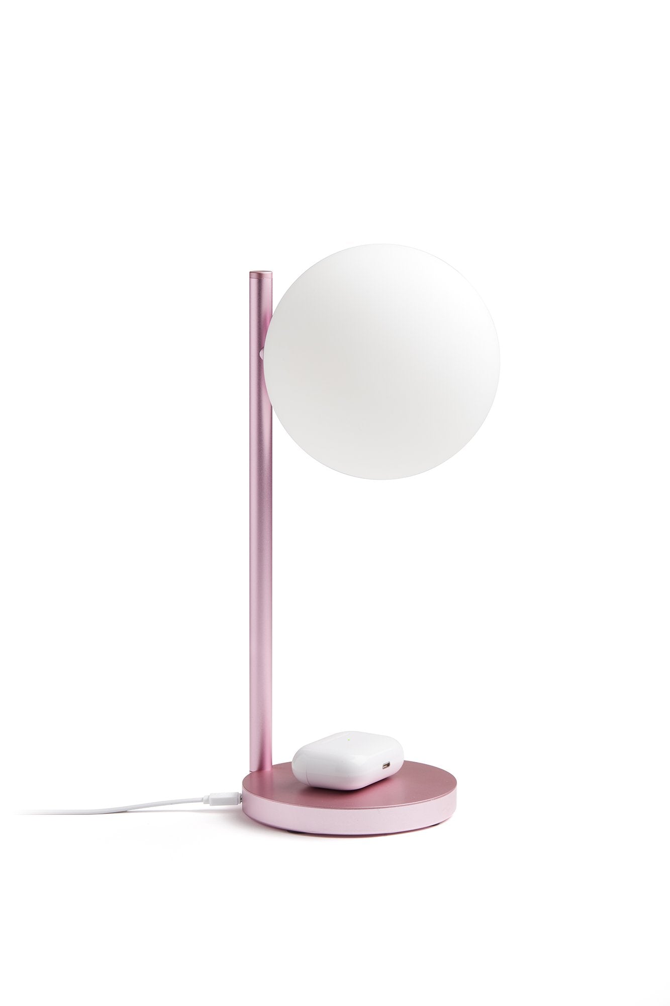 Lexon-Bubble Aydınlatma & şarj Cihazı Pembe-Kablosuz Şarj Aleti-7-Milagron.com