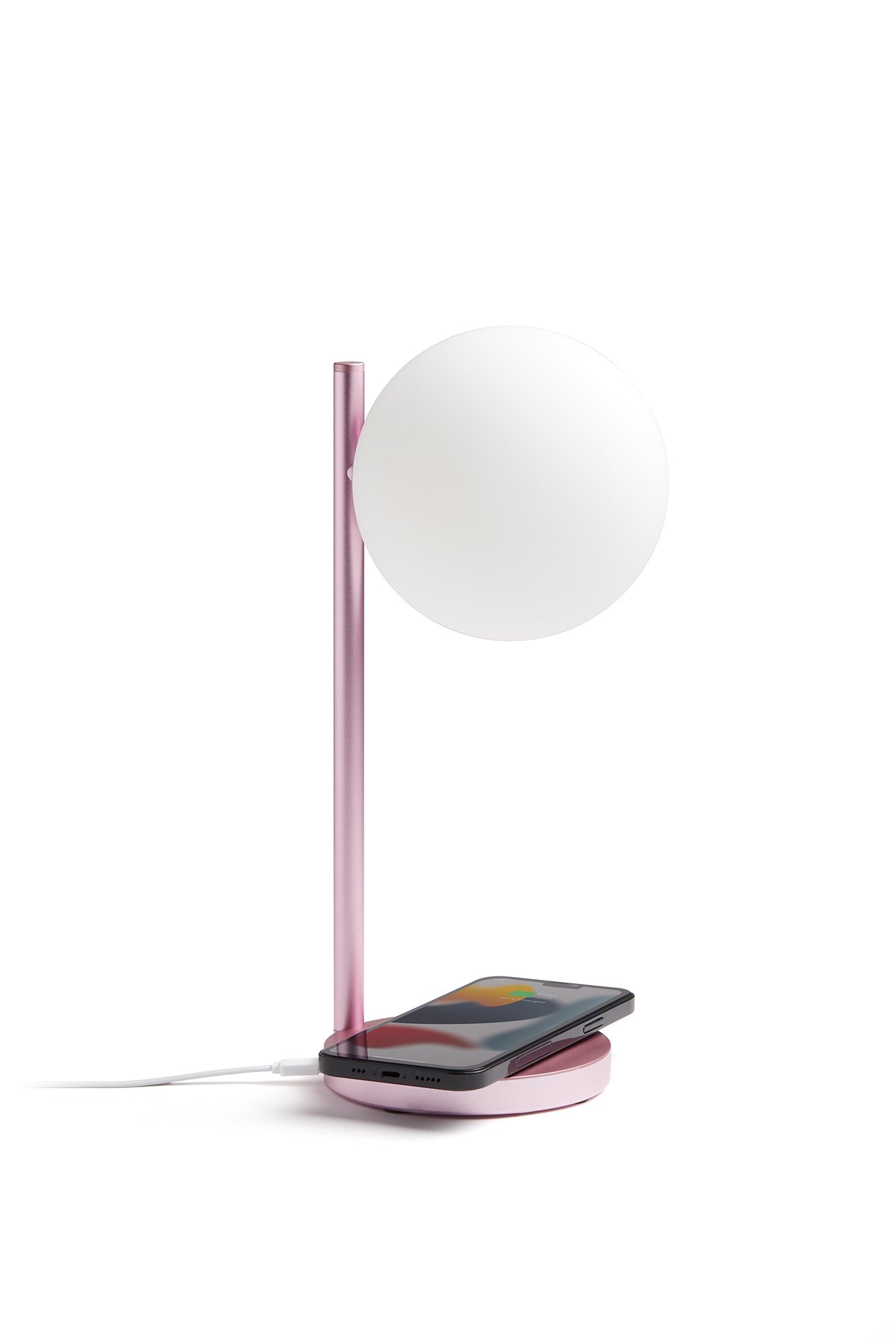 Lexon-Bubble Aydınlatma & şarj Cihazı Pembe-Kablosuz Şarj Aleti-8-Milagron.com