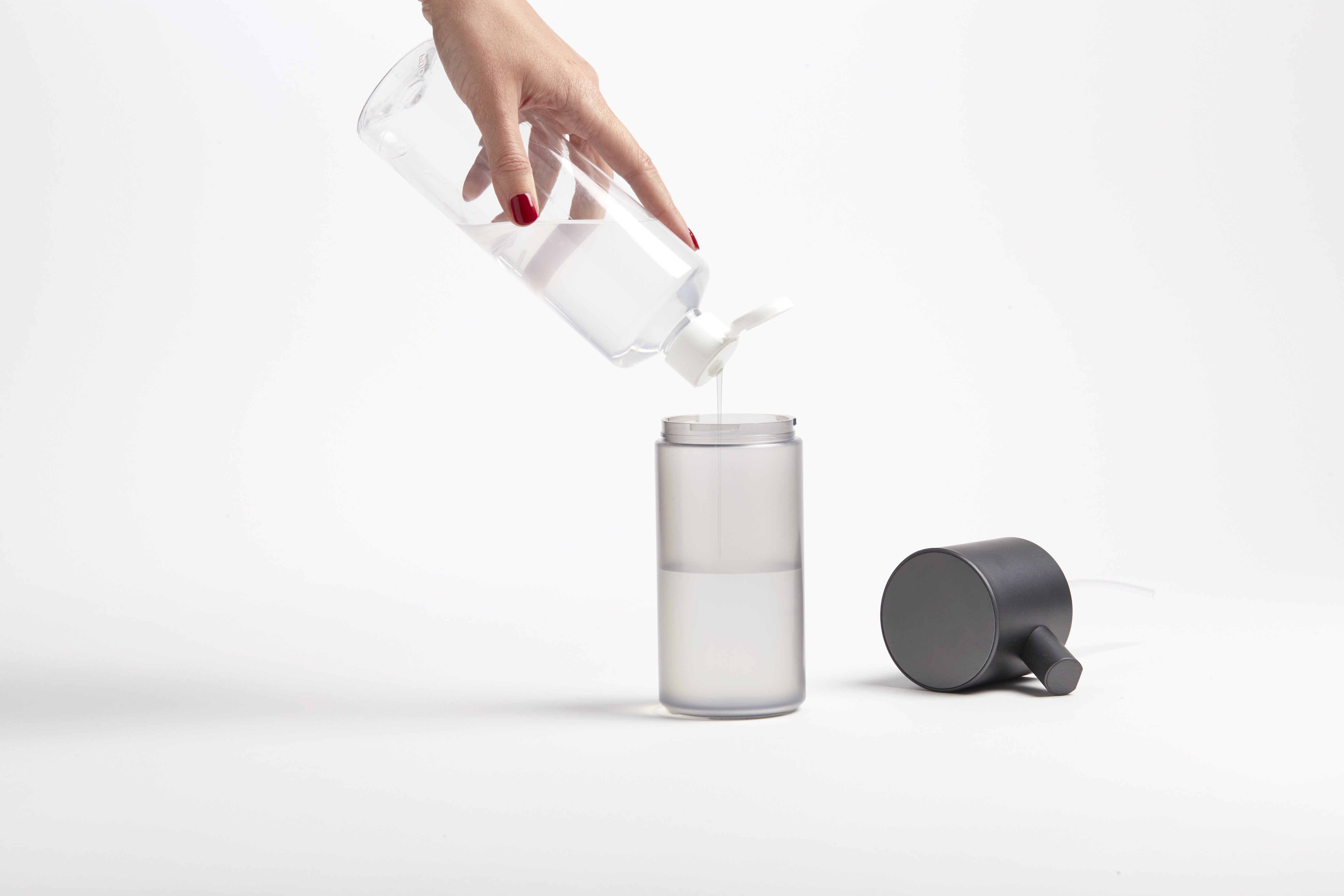 Lexon-Horizon Jel Sabunluk Metalik Gri-Sabunluk-2-Milagron.com