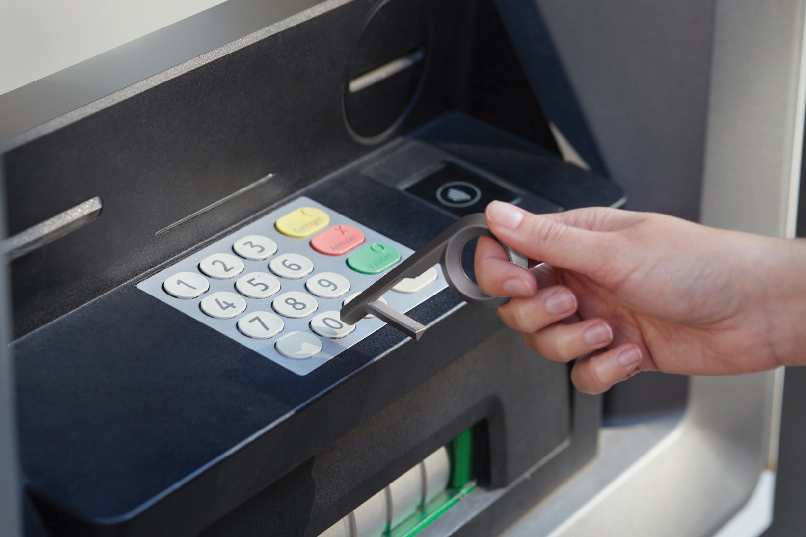 Lexon-Horizon Safetouch Temassız Dokunma Aparatı Metalik Gri-Anahtarlık-6-Milagron.com