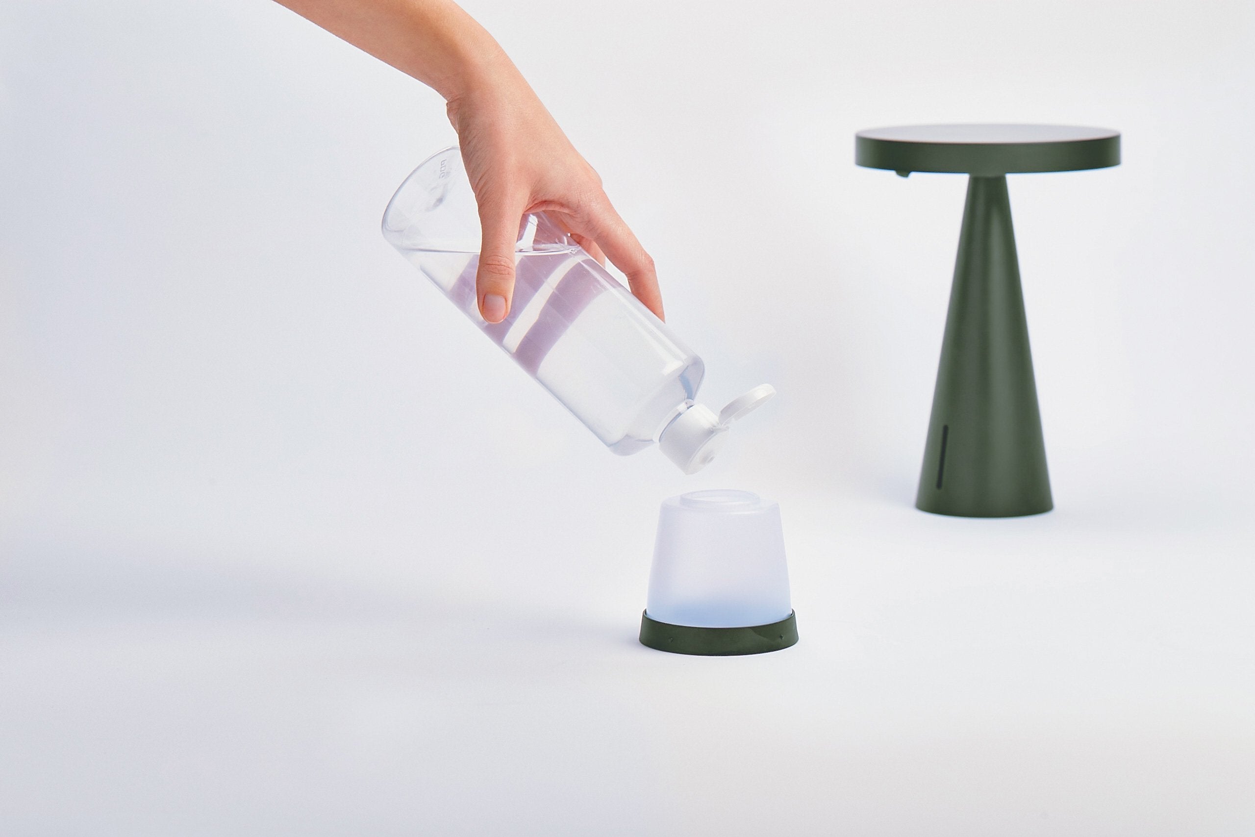 Lexon-Mano Sensörlü Aydınlatmalı Dezenfektan Dispanseri Yeşil-Sabunluk-5-Milagron.com