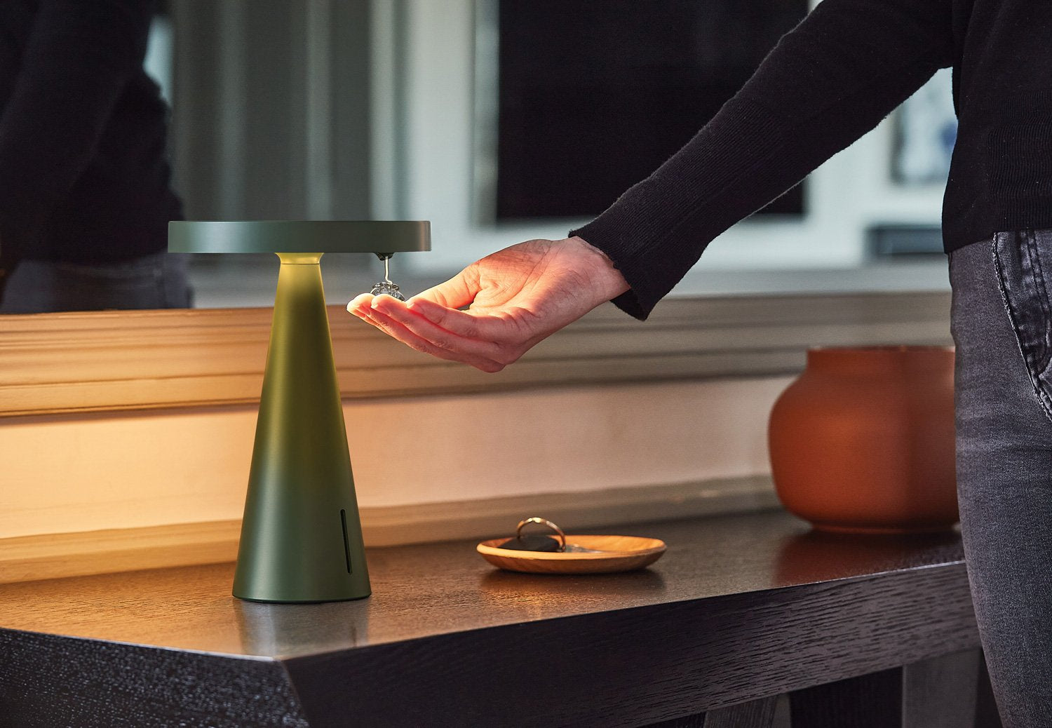 Lexon-Mano Sensörlü Aydınlatmalı Dezenfektan Dispanseri Yeşil-Sabunluk-7-Milagron.com