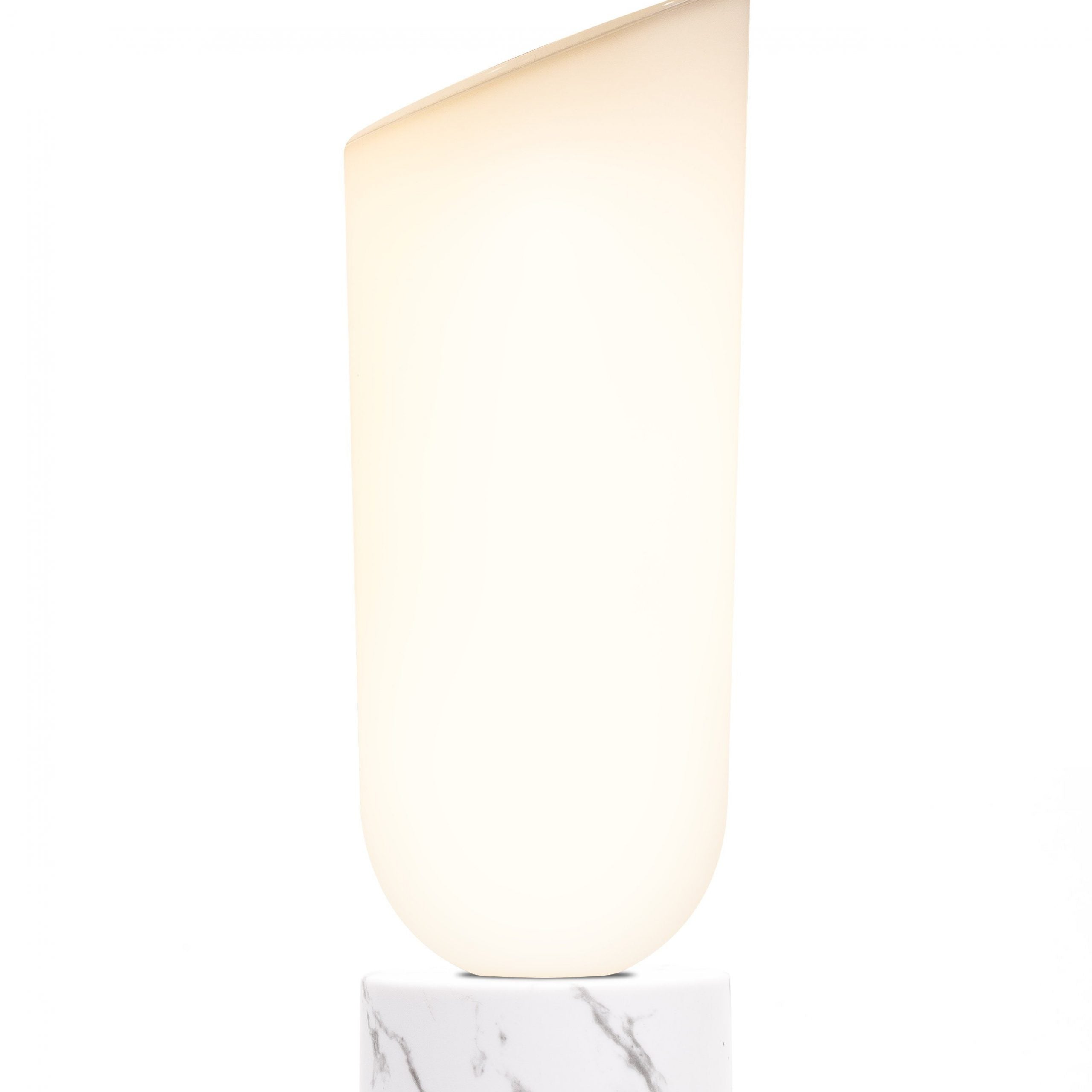 Lexon-Miami Ayarlanabilir Led Lamba Beyaz Mermer-Masa Lambası-2-Milagron.com