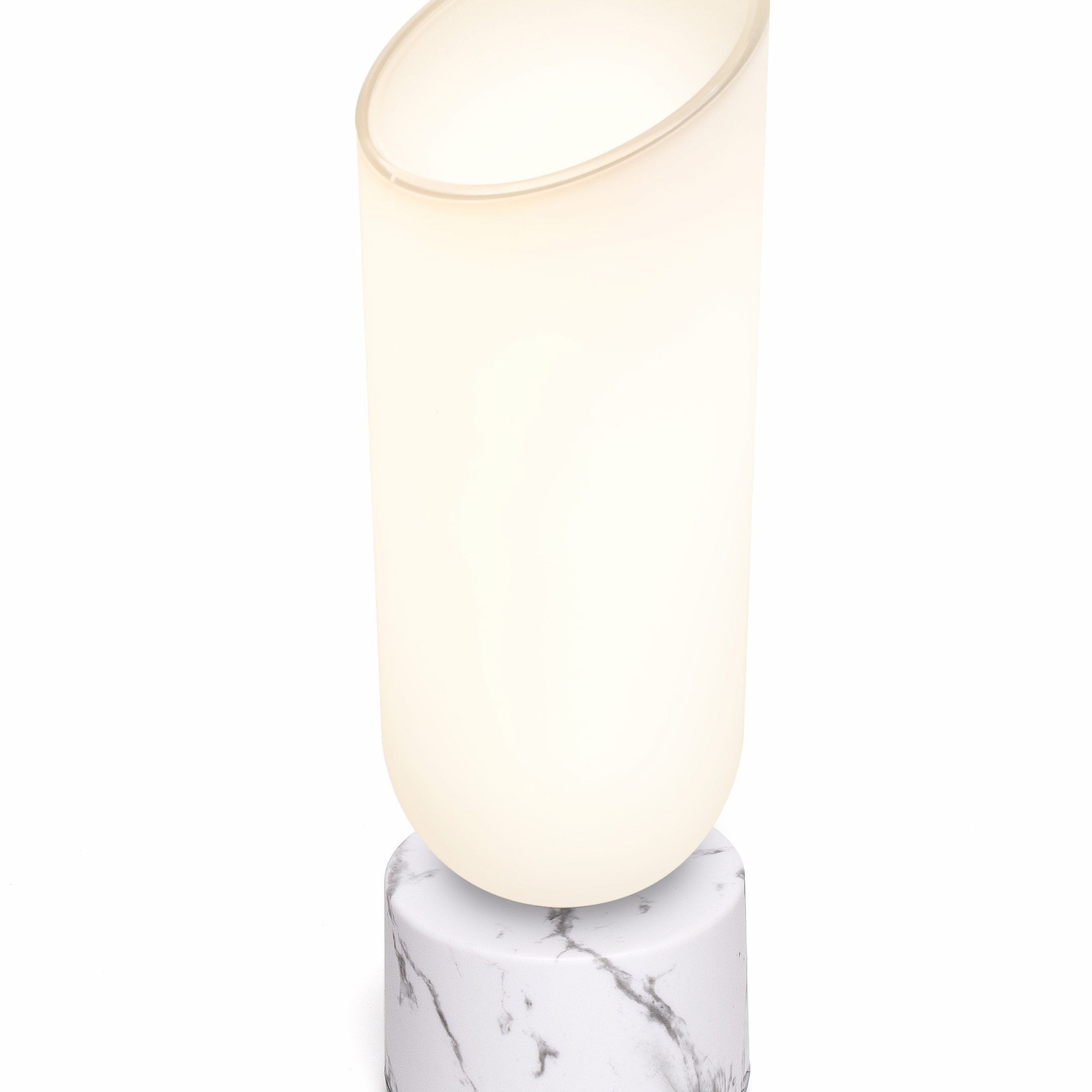 Lexon-Miami Ayarlanabilir Led Lamba Beyaz Mermer-Masa Lambası-3-Milagron.com
