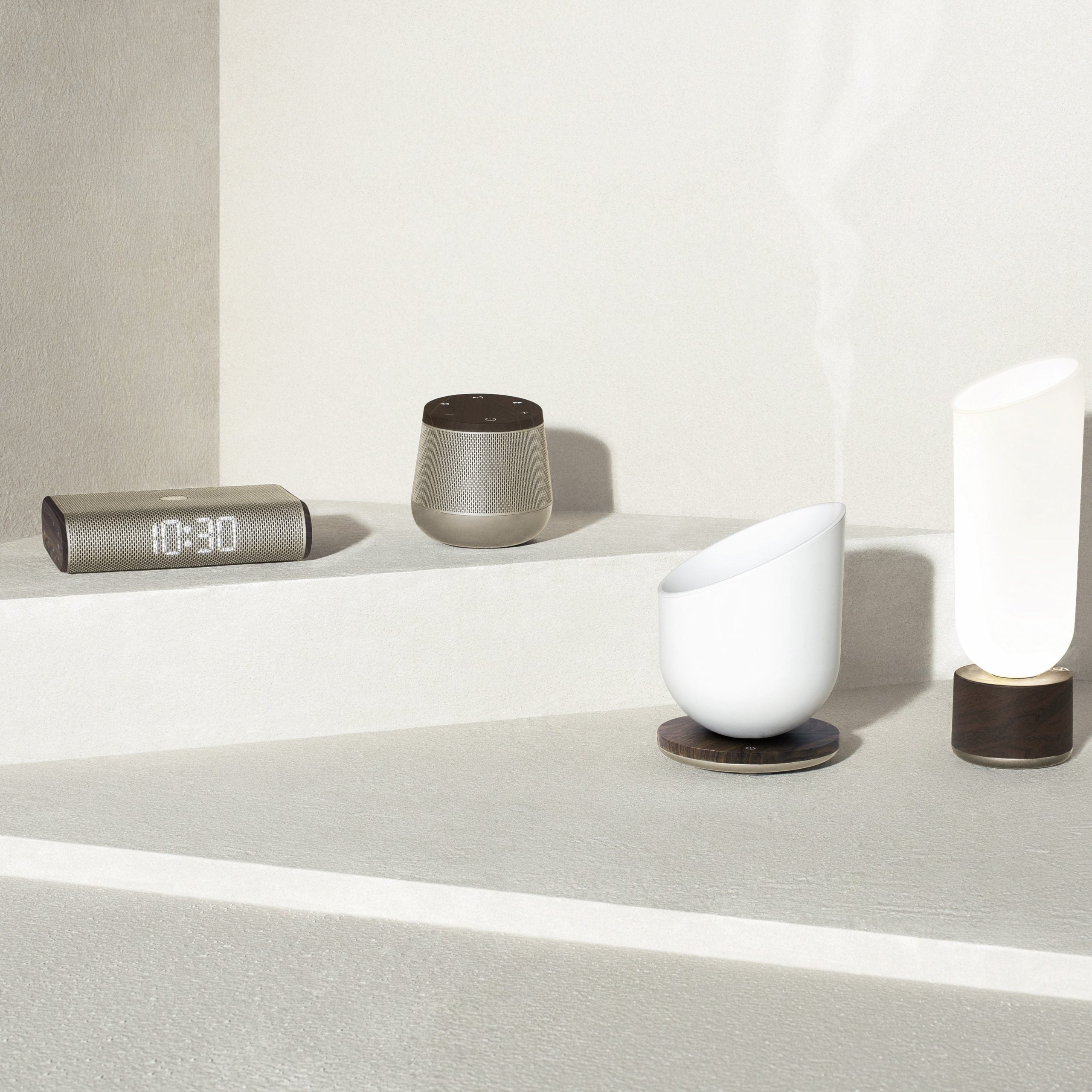 Lexon-Miami Ayarlanabilir Led Lamba Beyaz Mermer-Masa Lambası-5-Milagron.com