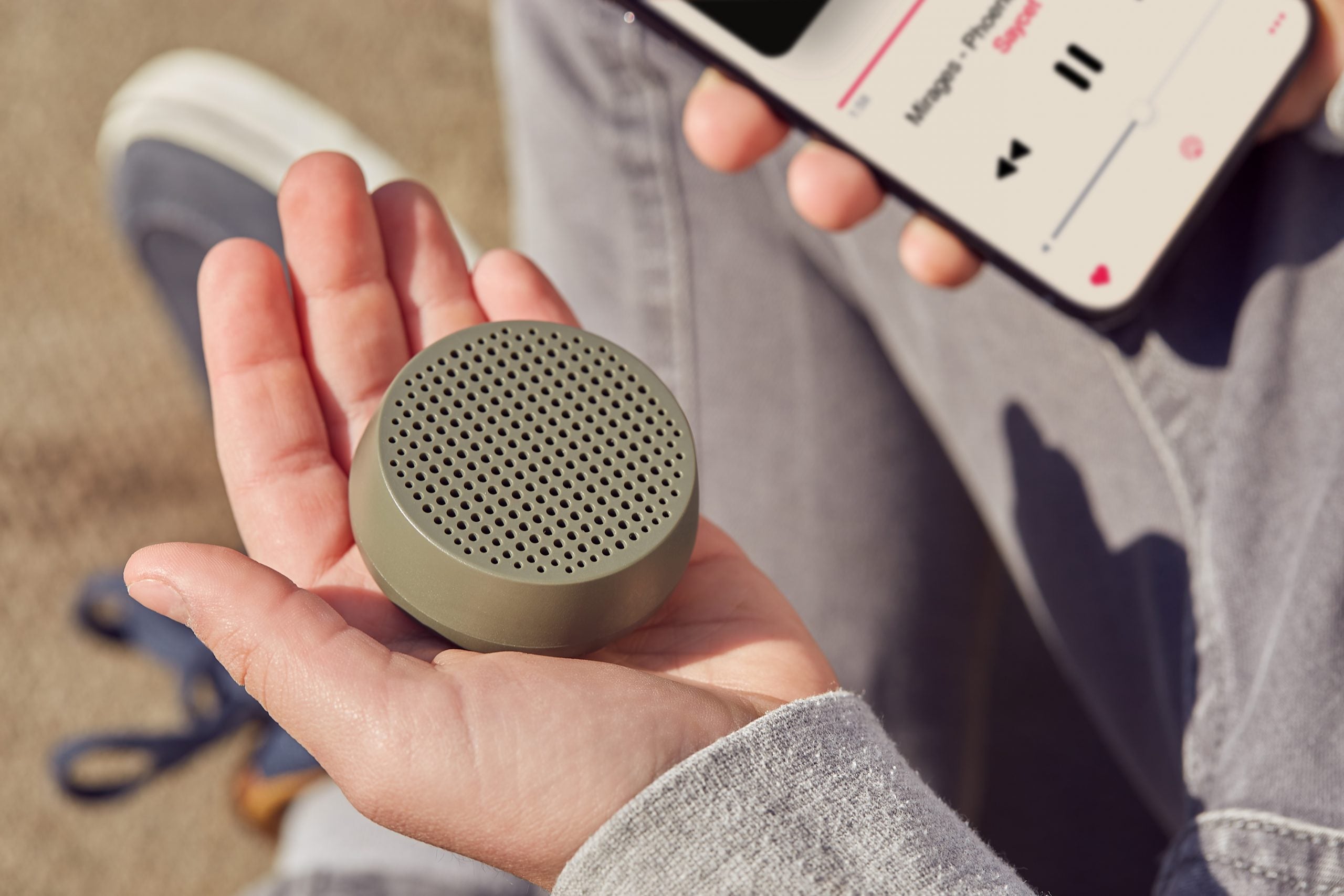 Lexon-Mino S Bluetooth Hoparlör Haki-Taşınabilir Hoparlör-5-Milagron.com