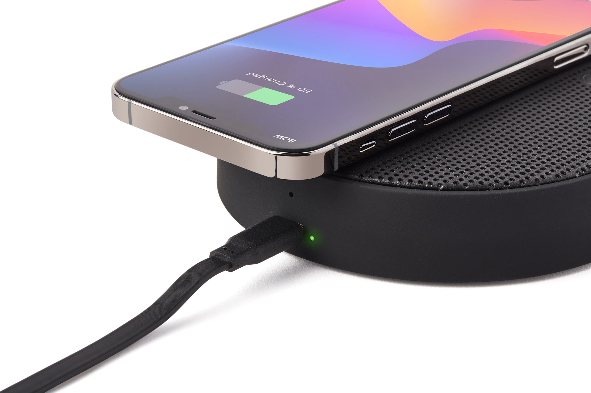 Lexon-Oslo Energy + Kablosuz şarj Cihazı Ve Bluetooth Hoparlör Siyah-Taşınabilir Hoparlör-3-Milagron.com