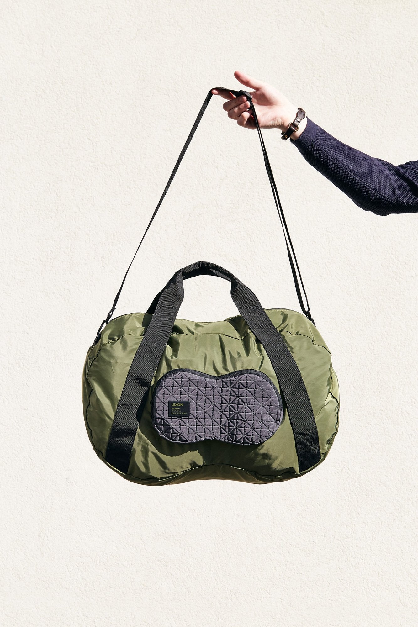 Lexon-Peanut Duffle Seyahat çantası Haki-Bavul & Seyahat Çantası-4-Milagron.com