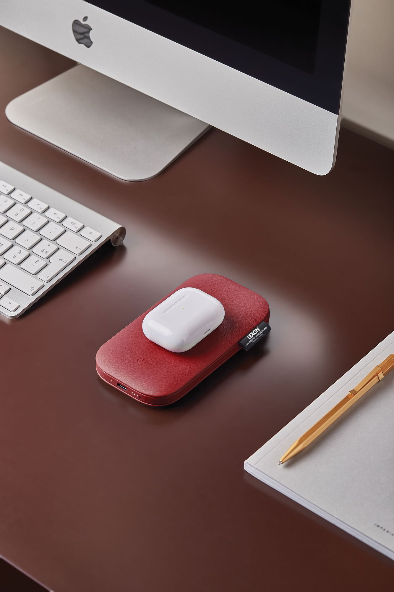 Lexon-Softpower Kırmızı Wirelessbank Kablosuz şarj Cihazı & Powerbank-Powerbank-4-Milagron.com