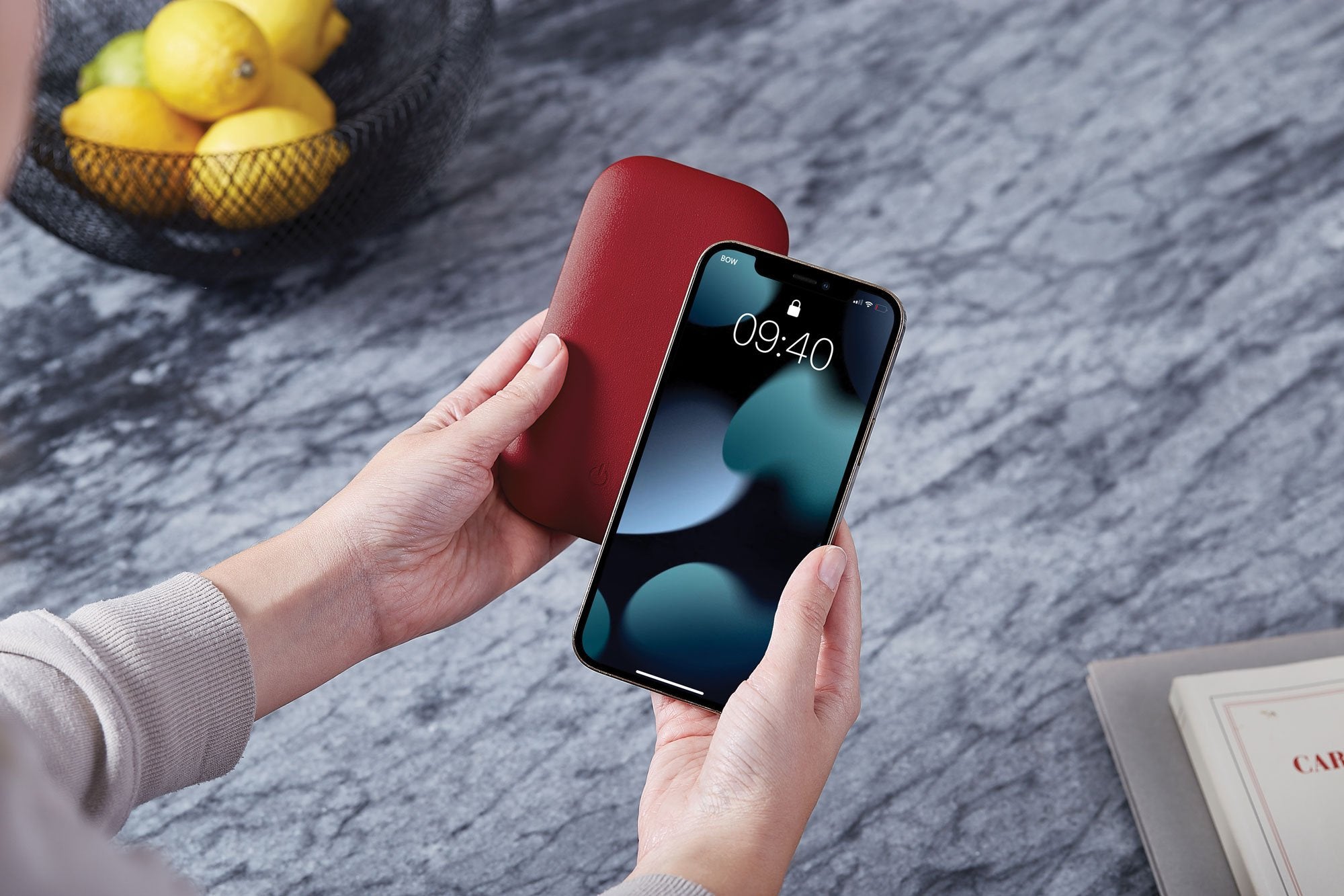 Lexon-Softpower Kırmızı Wirelessbank Kablosuz şarj Cihazı & Powerbank-Powerbank-8-Milagron.com