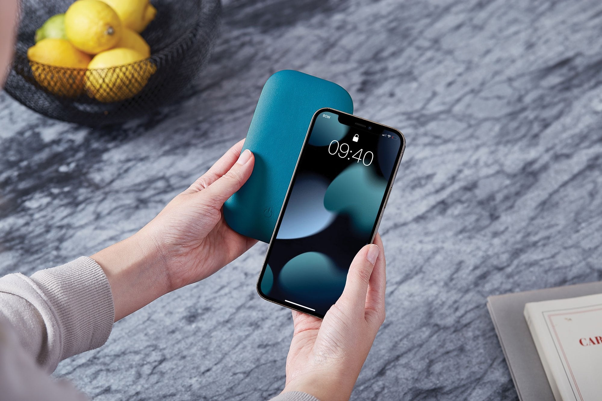 Lexon-Softpower Wirelessbank Kablosuz şarj Cihazı & Powerbank Mavi-Powerbank-5-Milagron.com