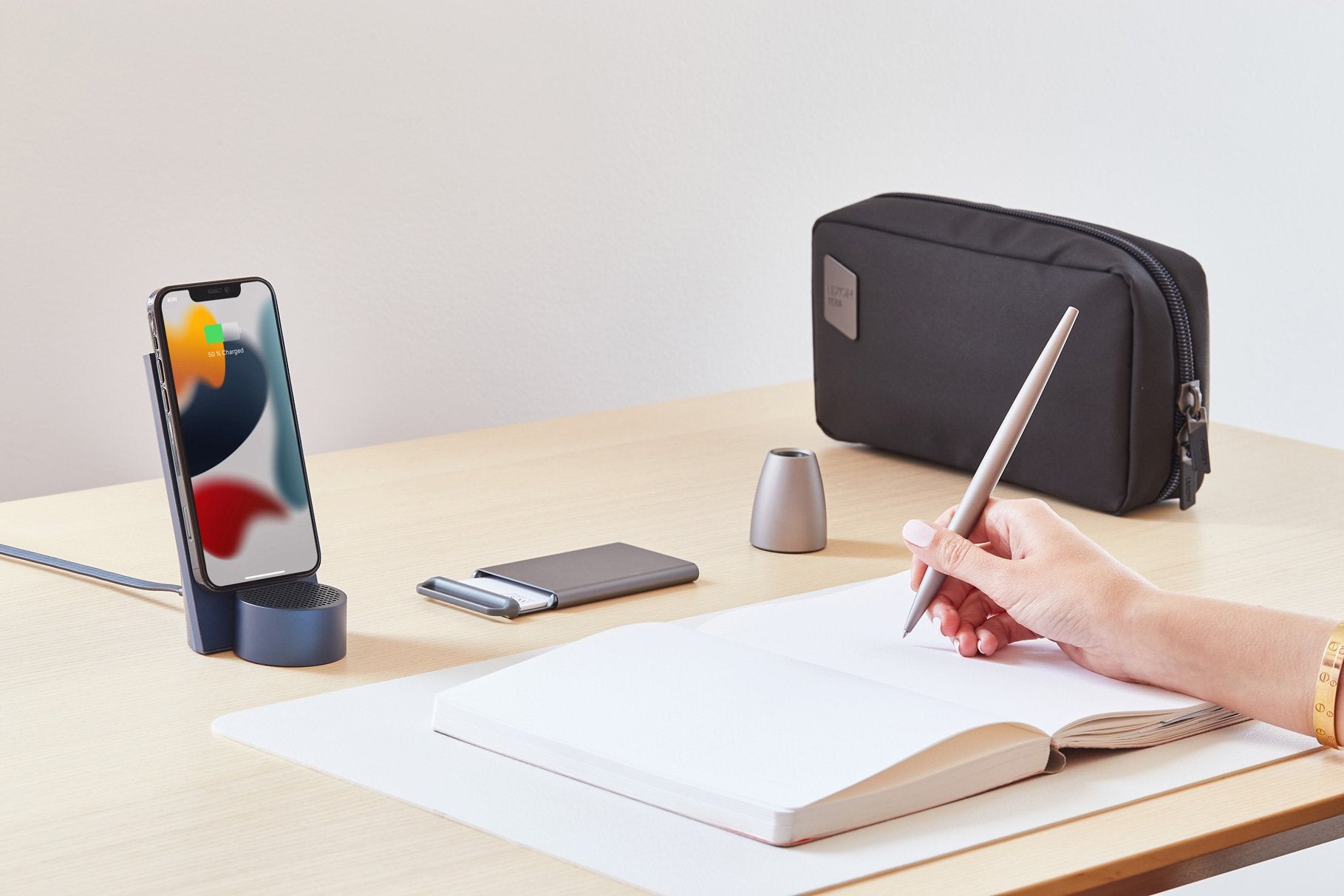 Lexon-Tera Organizer Pouch Siyah-Laptop & Evrak Çantası-3-Milagron.com