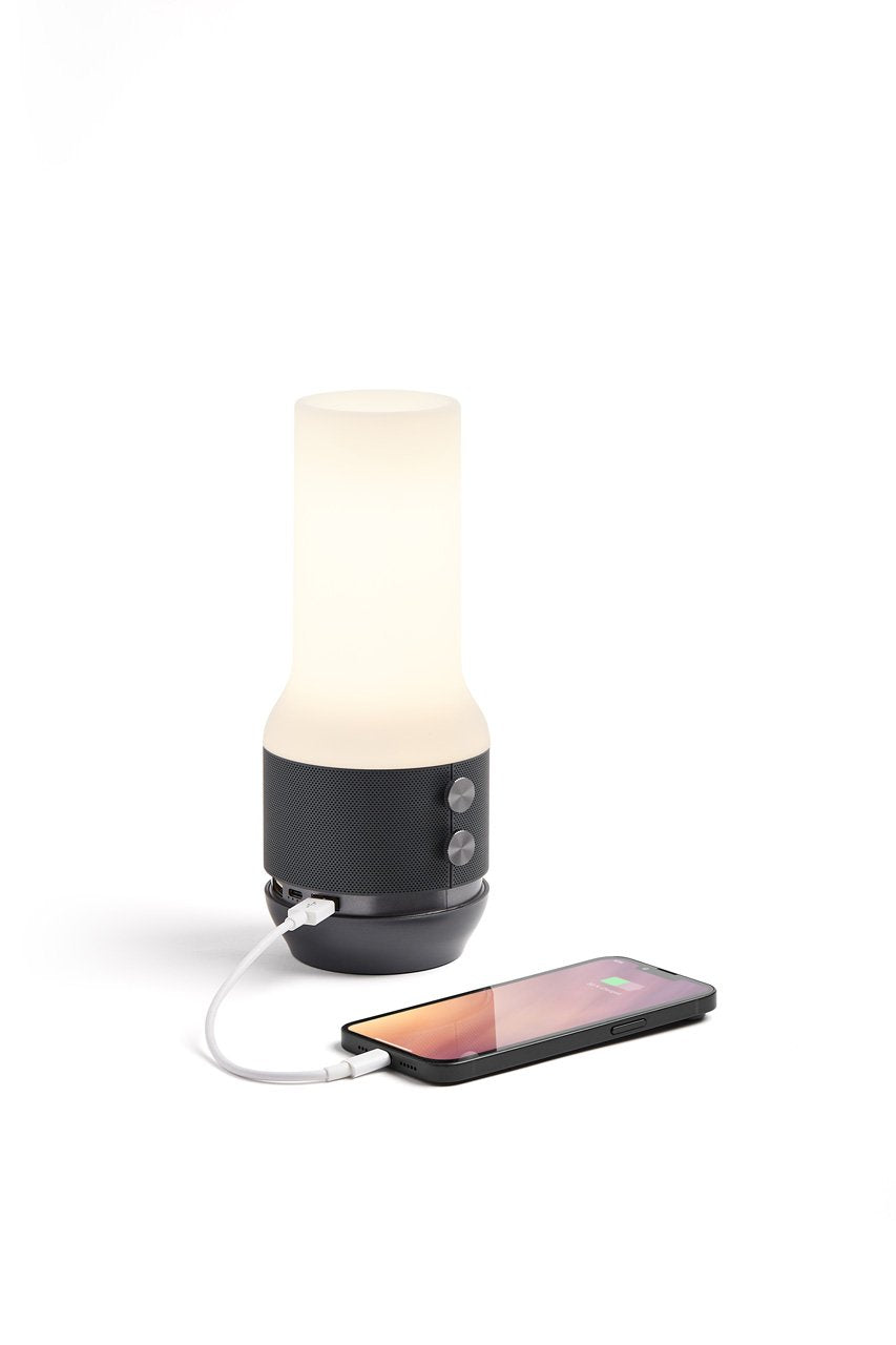 Lexon-Terrace + Lamba Bt Hoparlör Powerbank Metalik Gri-Taşınabilir Hoparlör-3-Milagron.com