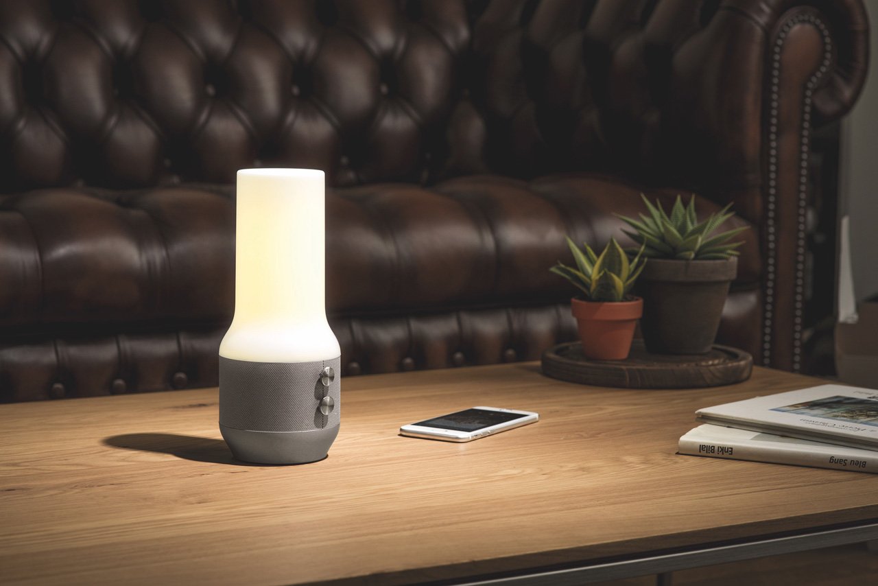 Lexon-Terrace + Lamba Bt Hoparlör Powerbank Metalik Gri-Taşınabilir Hoparlör-4-Milagron.com