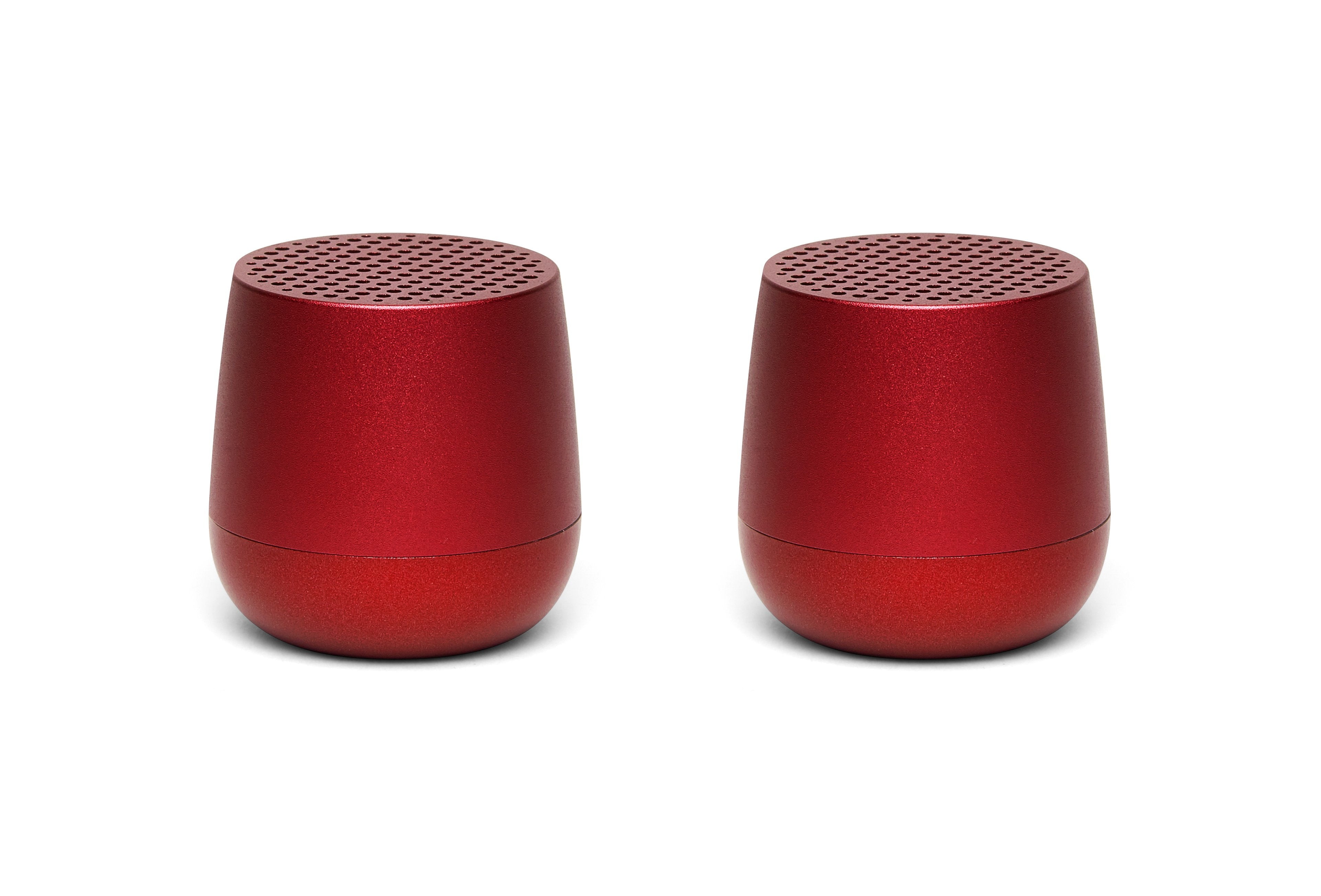 Lexon-Twin Mino Bluetooth Hoparlör Kırmızı-Taşınabilir Hoparlör-1-Milagron.com