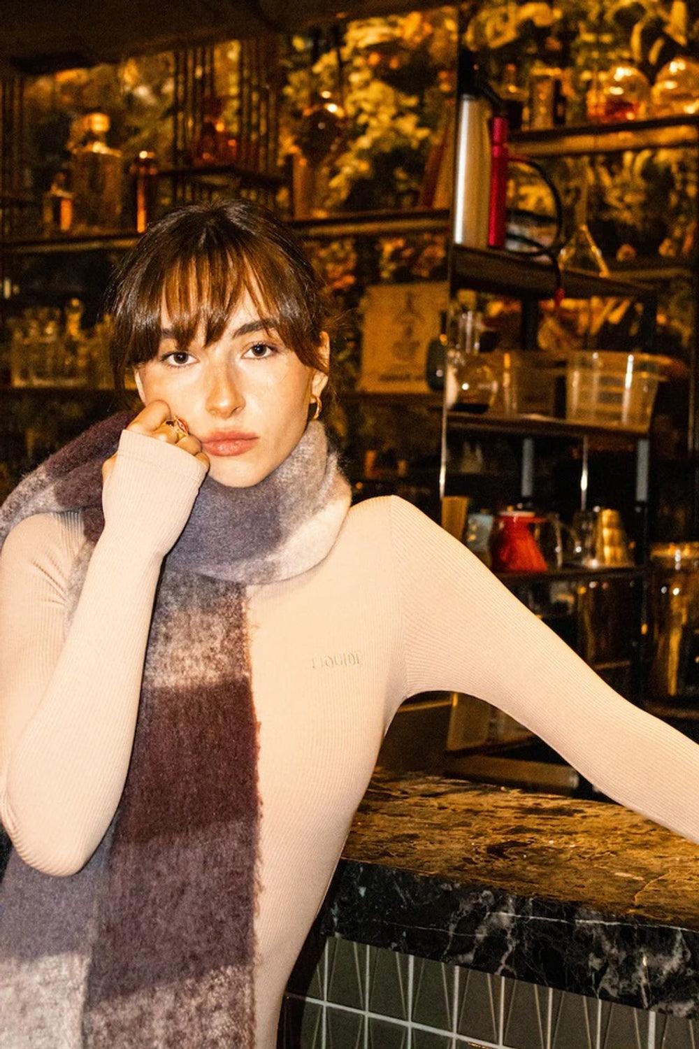 Liquide-SORUNLU - Mitte Bodysuit Bej-Tulum-2-Milagron.com