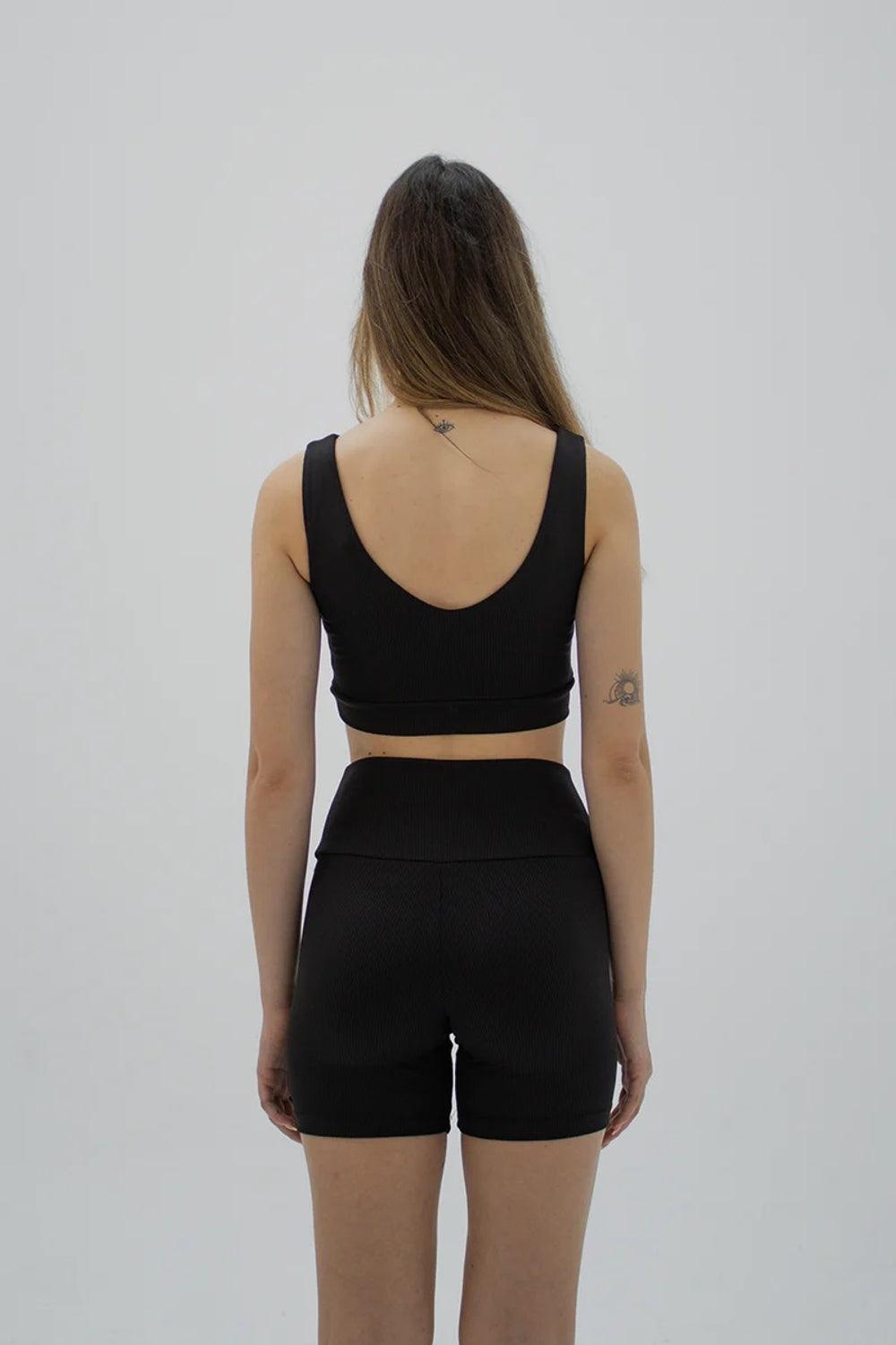 Liquide-SORUNLU - Stria Biker Tayt Siyah-Tayt-2-Milagron.com