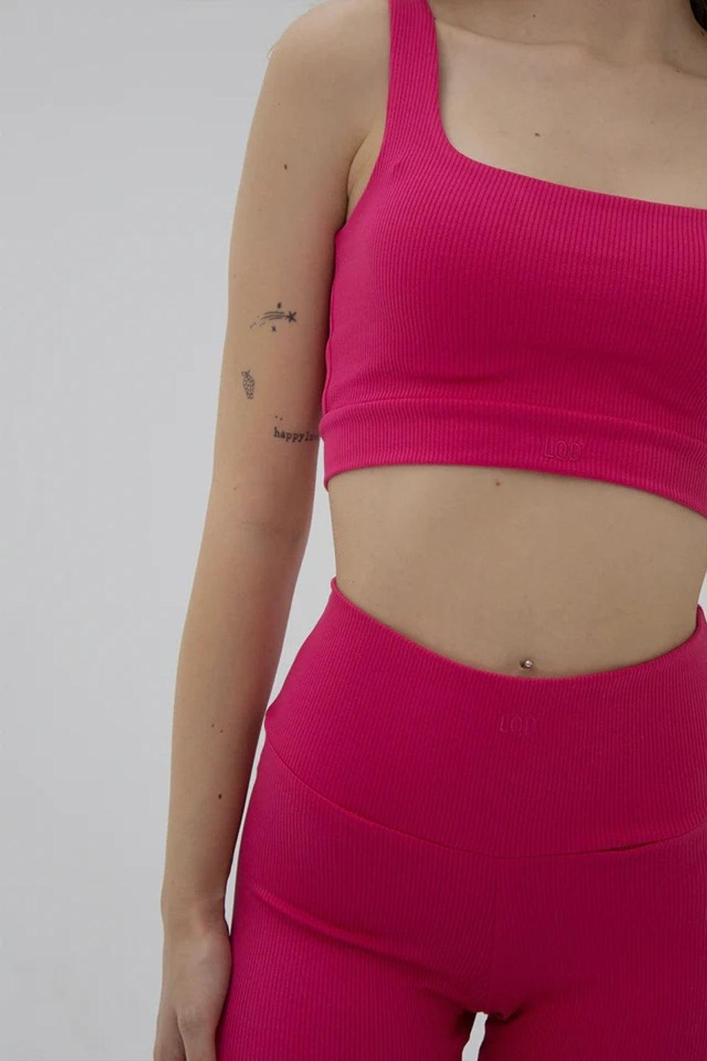 Liquide-SORUNLU - Stria Nan Bralet Pembe-Spor Üstü-3-Milagron.com