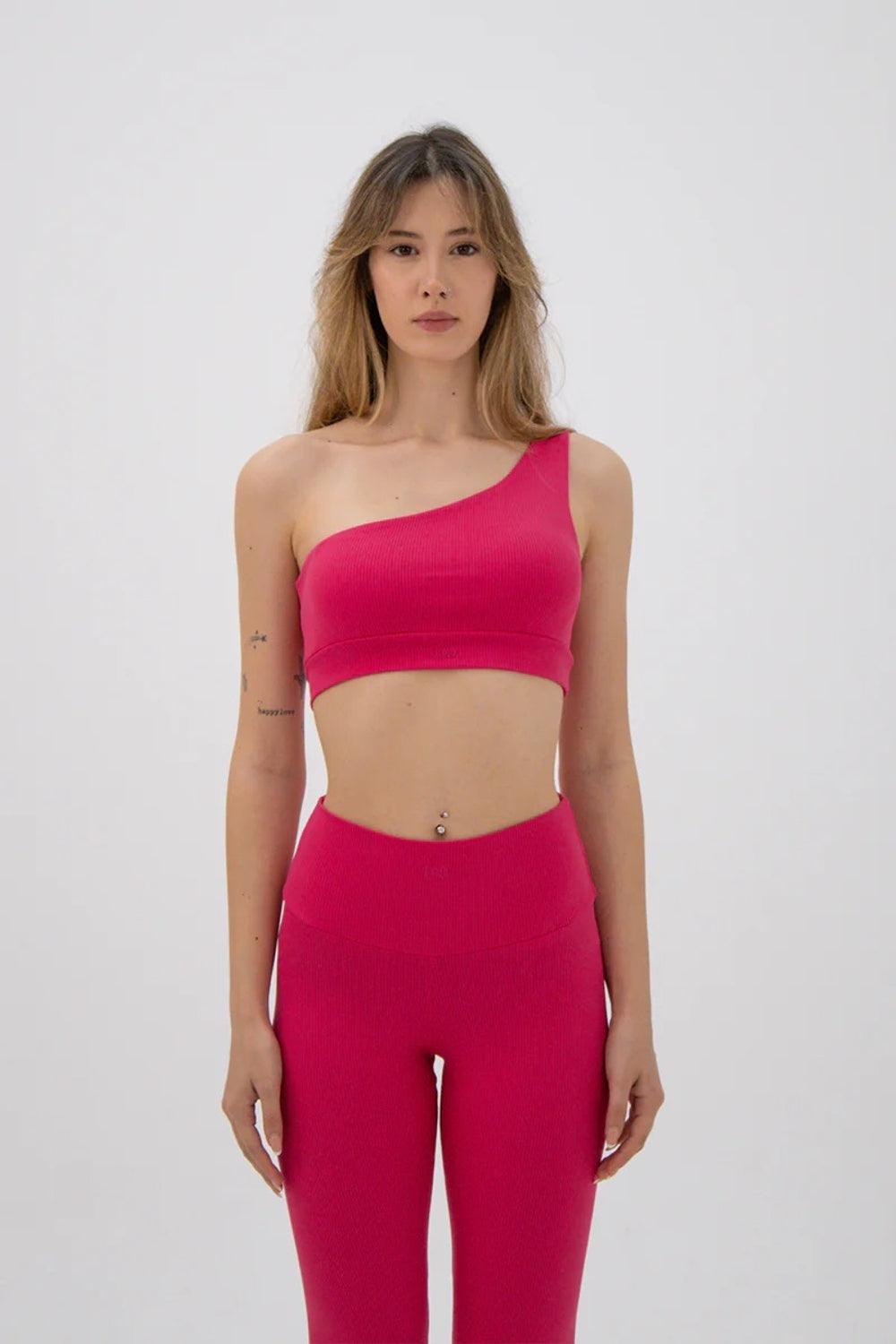 Liquide-SORUNLU - Stria Toga Bralet Pembe-Spor Üstü-1-Milagron.com