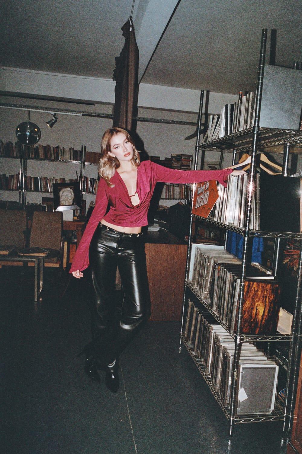 Maat Clothing-Amber Wine Büstiyer-Bluz-1-Milagron.com