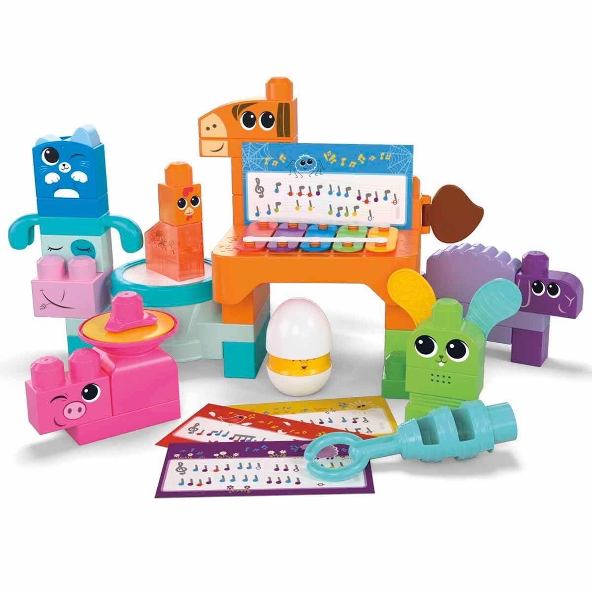 Mega Blocks-Bloks Çiftlik Orkestrası 40 Parça +1 Yaş-Yapı Oyuncakları-2-Milagron.com