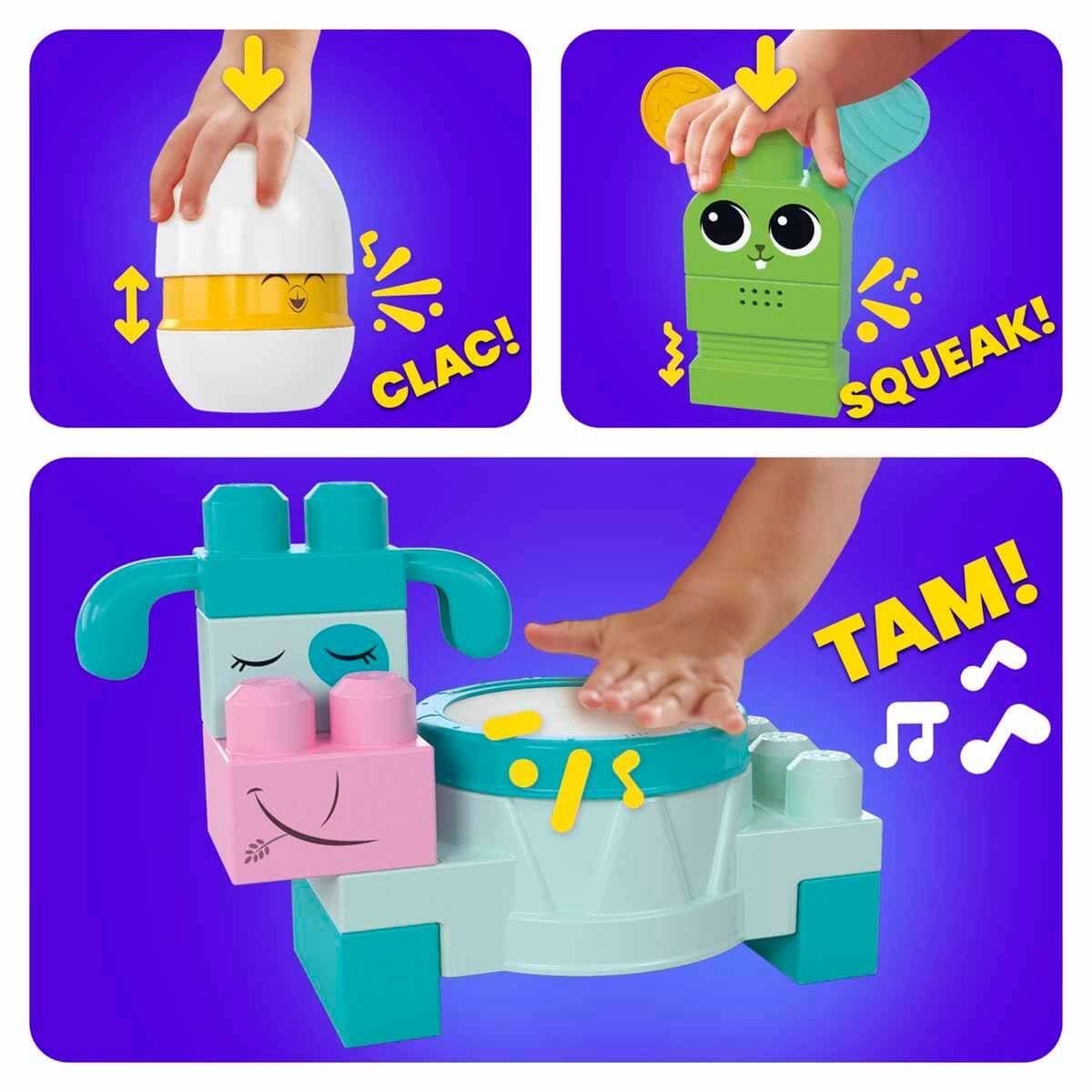 Mega Blocks-Bloks Çiftlik Orkestrası 40 Parça +1 Yaş-Yapı Oyuncakları-3-Milagron.com