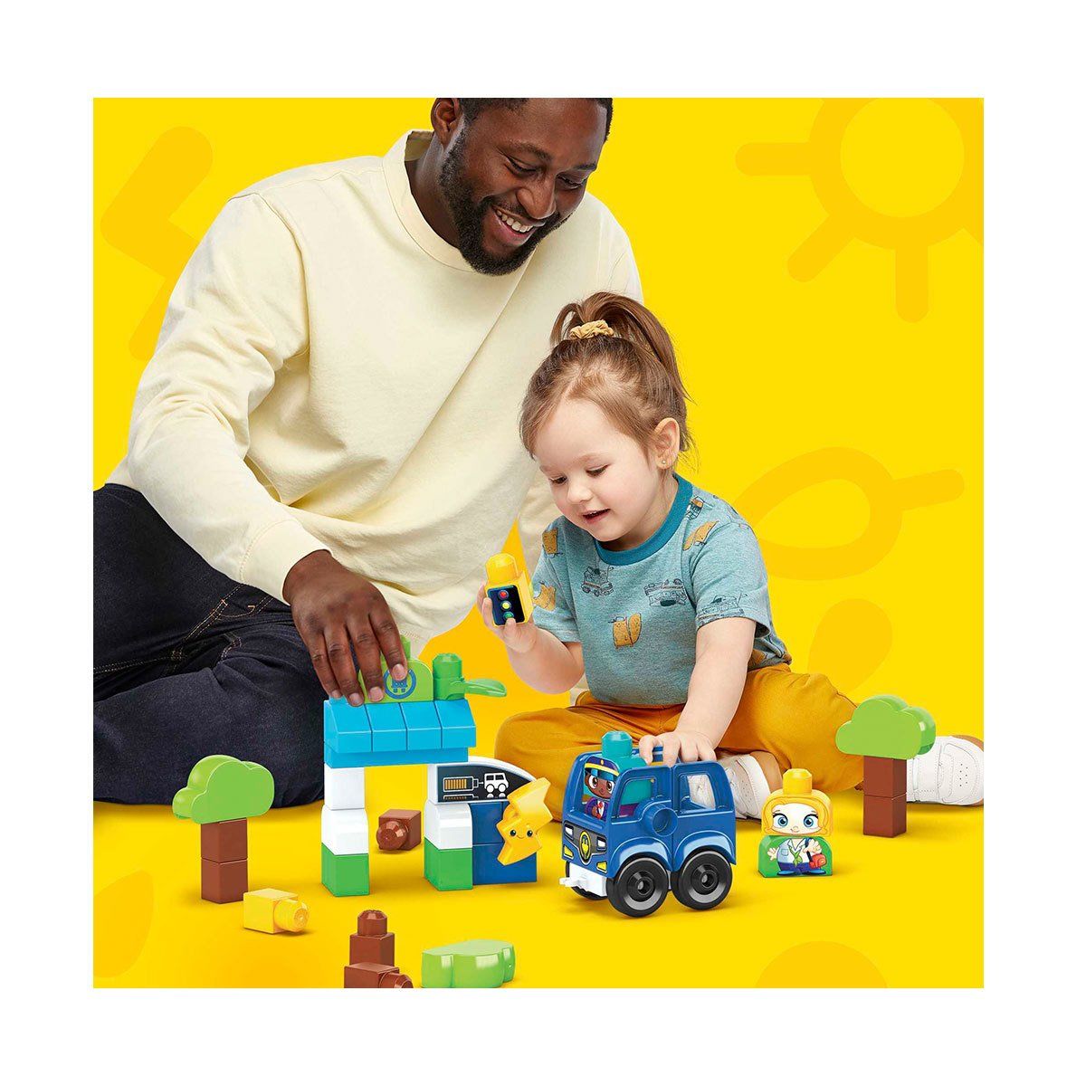 Mega Blocks-Bloks Doğa Dostu Otobüs Seti 36 Parça +1 Yaş-Yapı Oyuncakları-5-Milagron.com