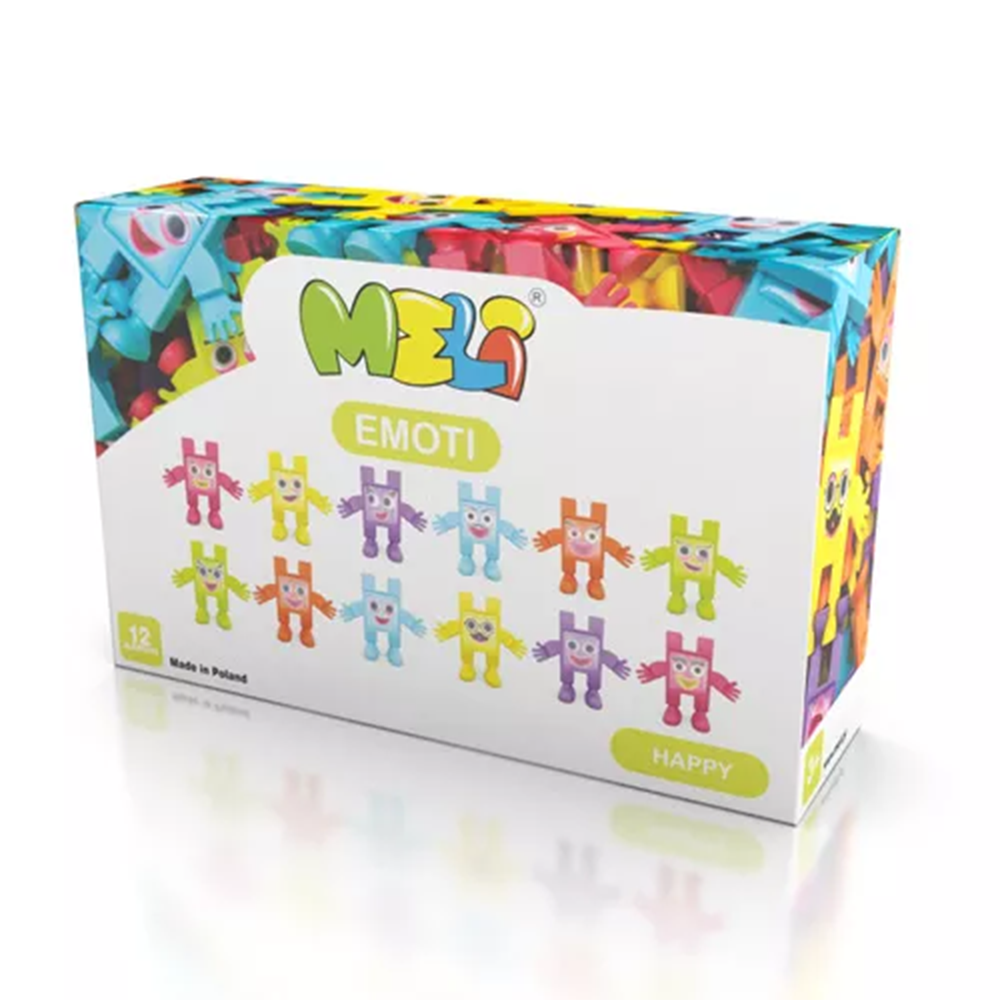 Meli Toys-Meli Toys Blok Oyuncak Emoti Happy-Yapı Oyuncakları-1-Milagron.com