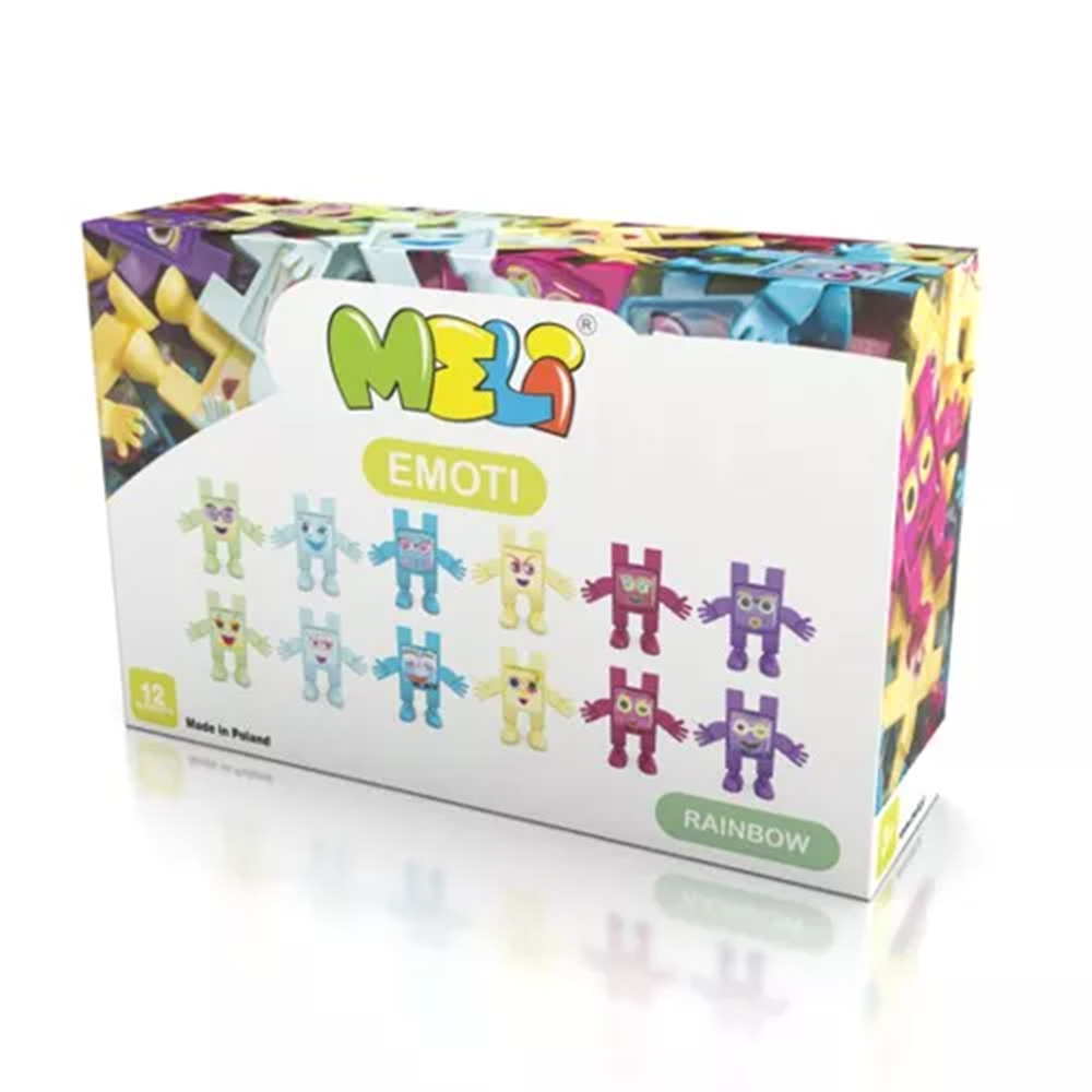 Meli Toys-Meli Toys Blok Oyuncak Emoti Rainbow-Yapı Oyuncakları-1-Milagron.com