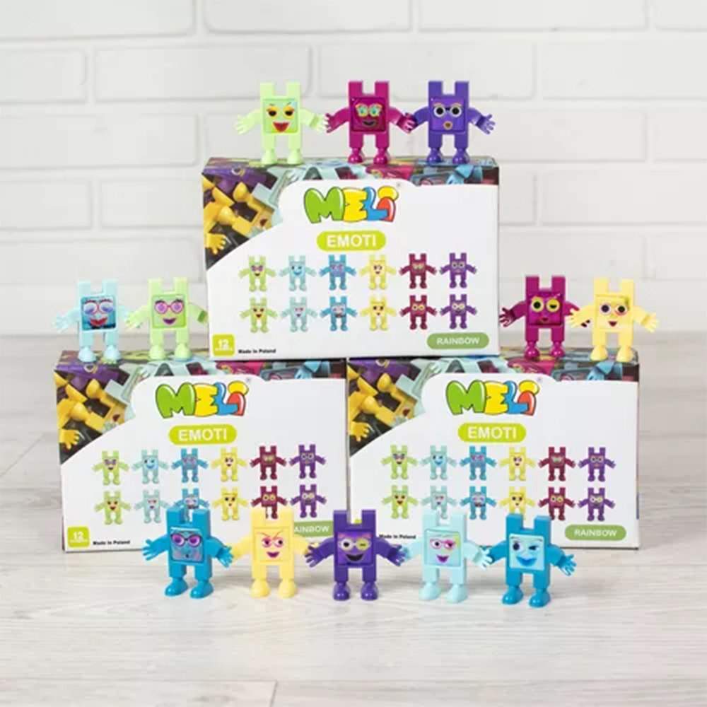 Meli Toys-Meli Toys Blok Oyuncak Emoti Rainbow-Yapı Oyuncakları-3-Milagron.com