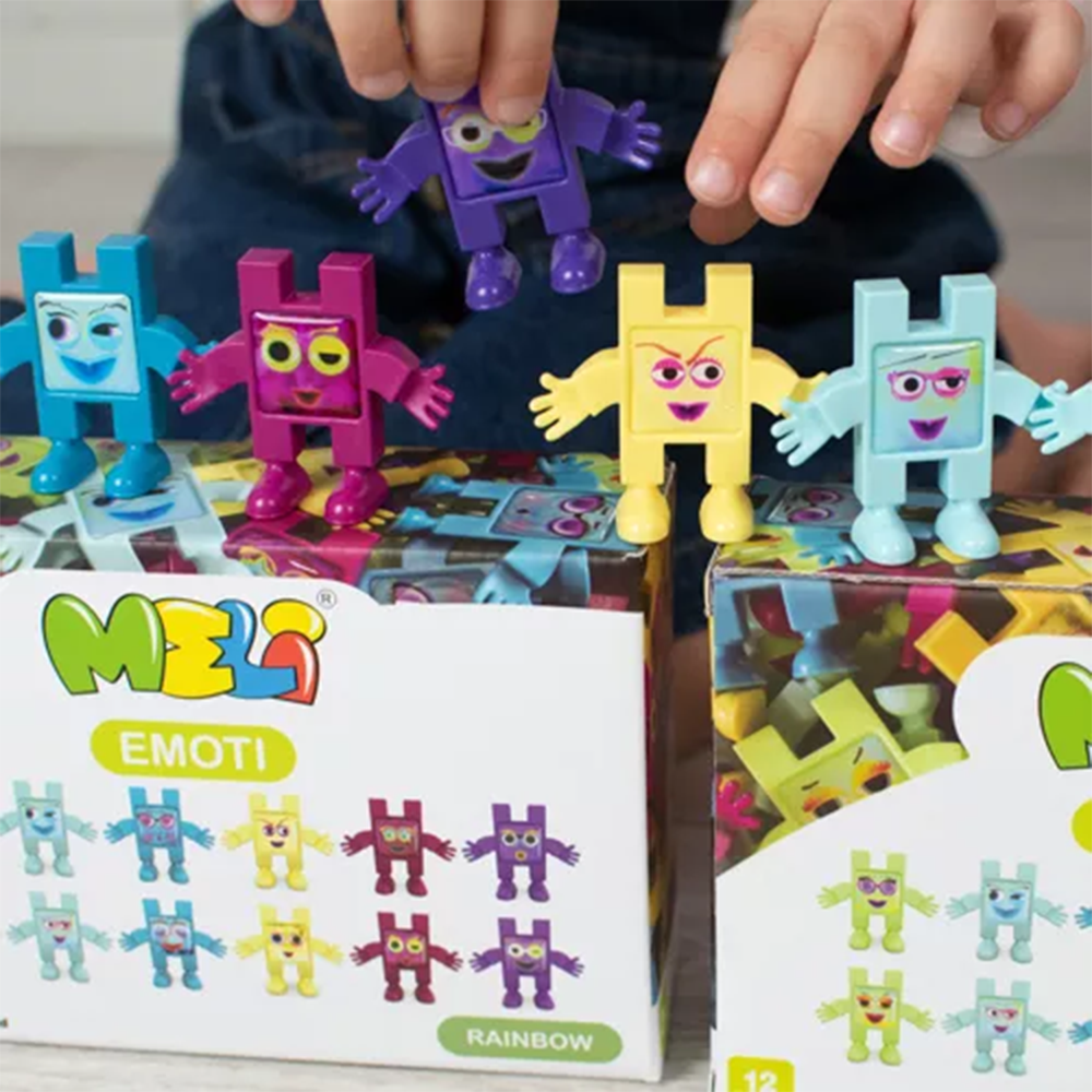 Meli Toys-Meli Toys Blok Oyuncak Emoti Rainbow-Yapı Oyuncakları-4-Milagron.com