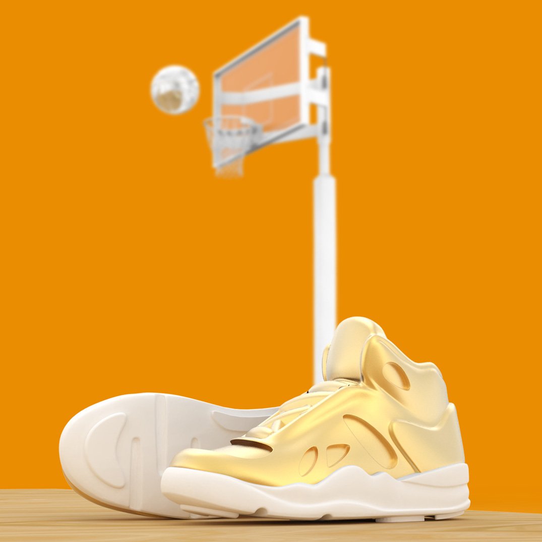 Metalmorphose-Basketbol Ayakkabısı Anahtarlık Gold-Anahtarlık-5-Milagron.com