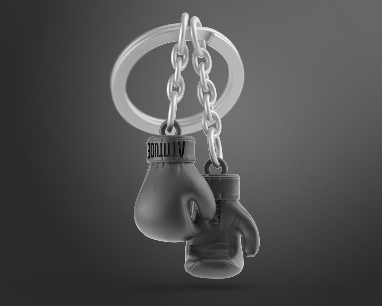 Metalmorphose-Boks Eldivenleri Anahtarlık Siyah-Anahtarlık-2-Milagron.com