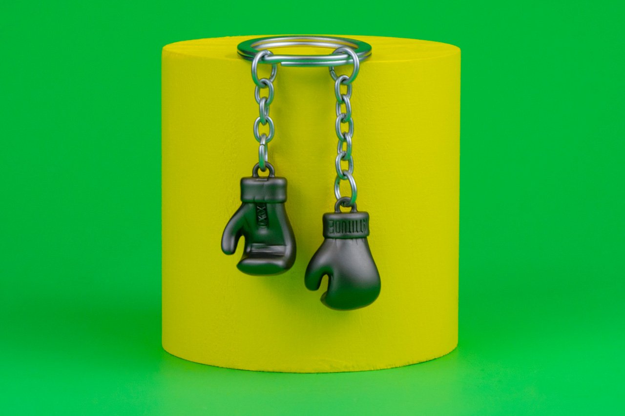 Metalmorphose-Boks Eldivenleri Anahtarlık Siyah-Anahtarlık-7-Milagron.com